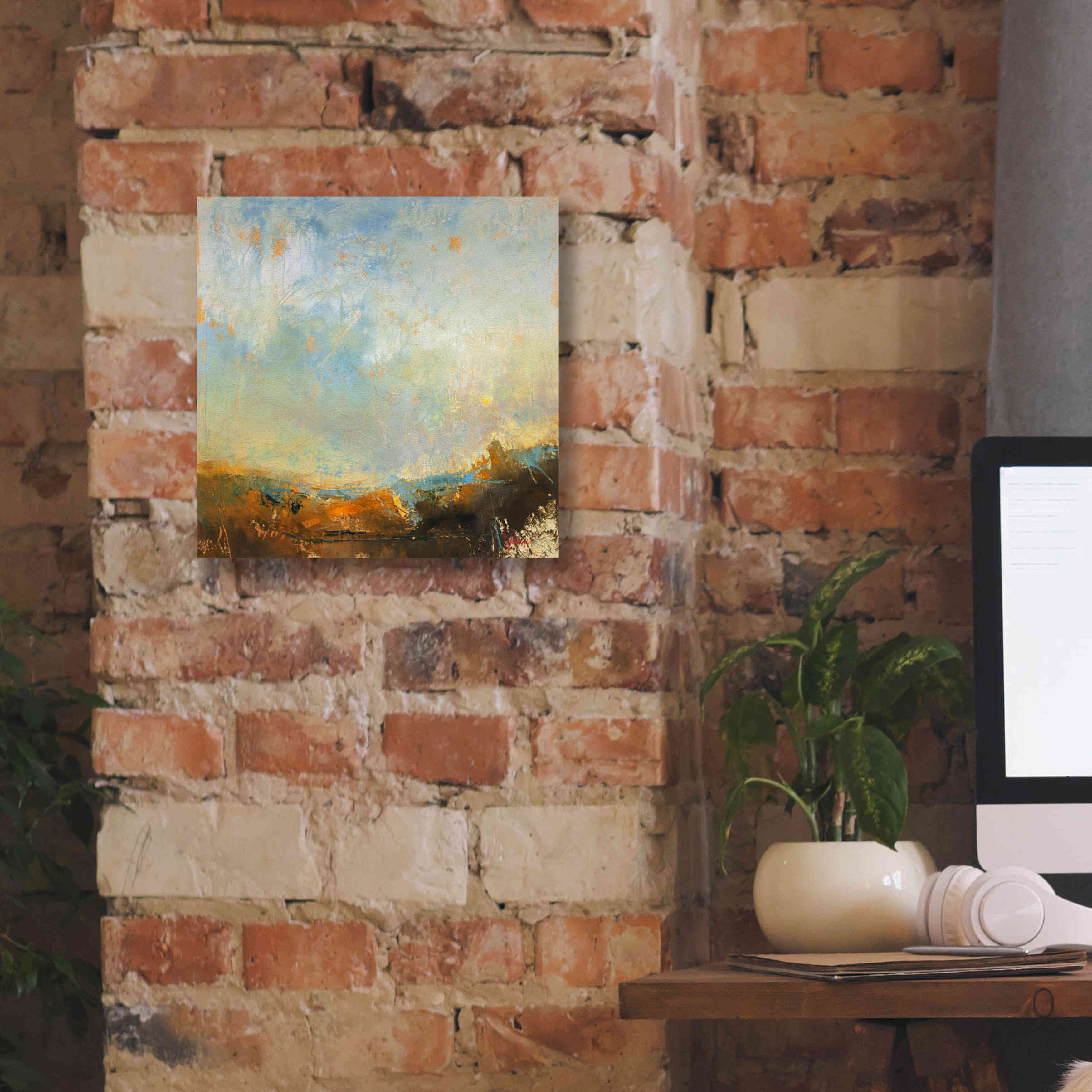 'Scaffold' by Patrick Dennis, Giclee Canvas Wall Art,12 x 12