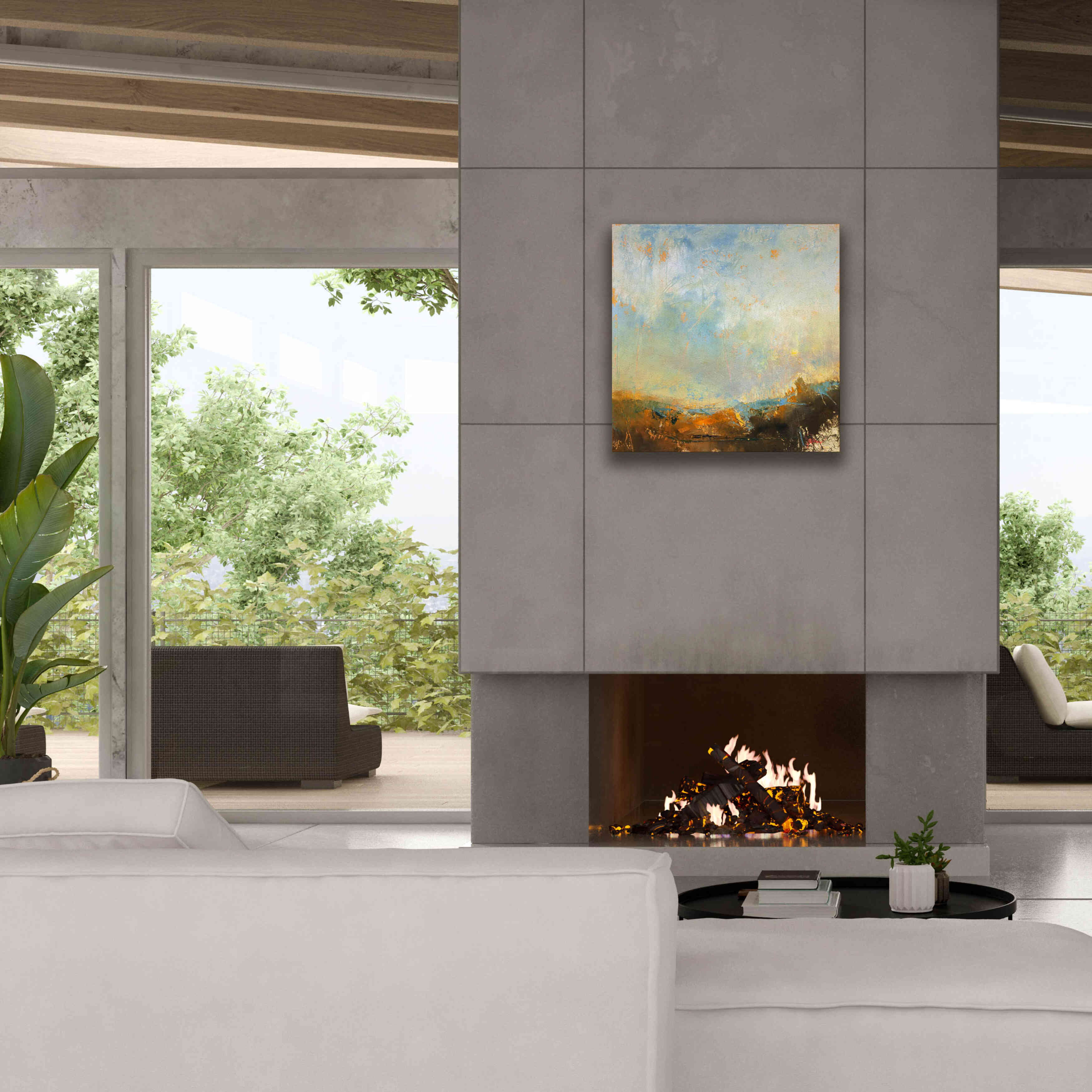 'Scaffold' by Patrick Dennis, Giclee Canvas Wall Art,26 x 26