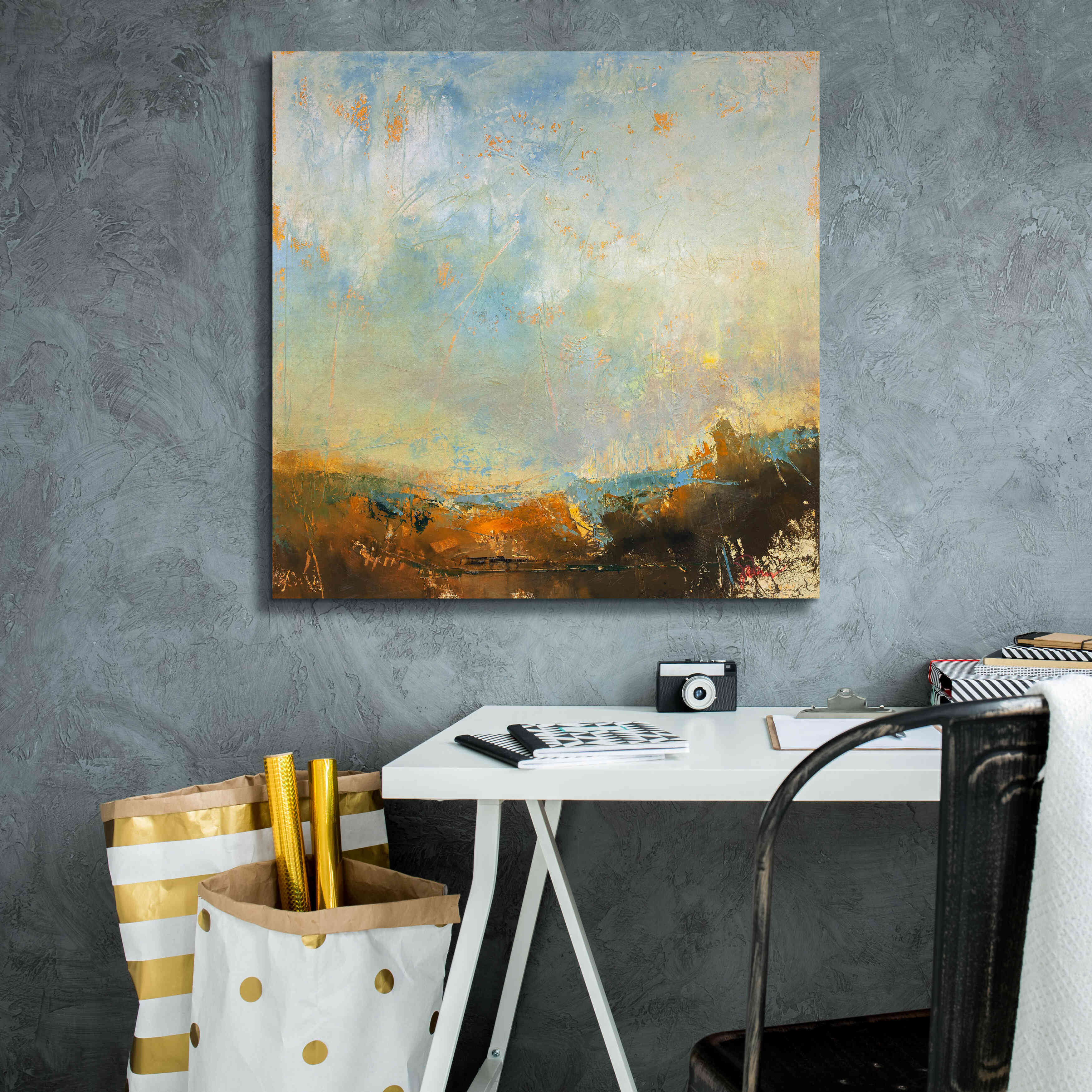 'Scaffold' by Patrick Dennis, Giclee Canvas Wall Art,26 x 26