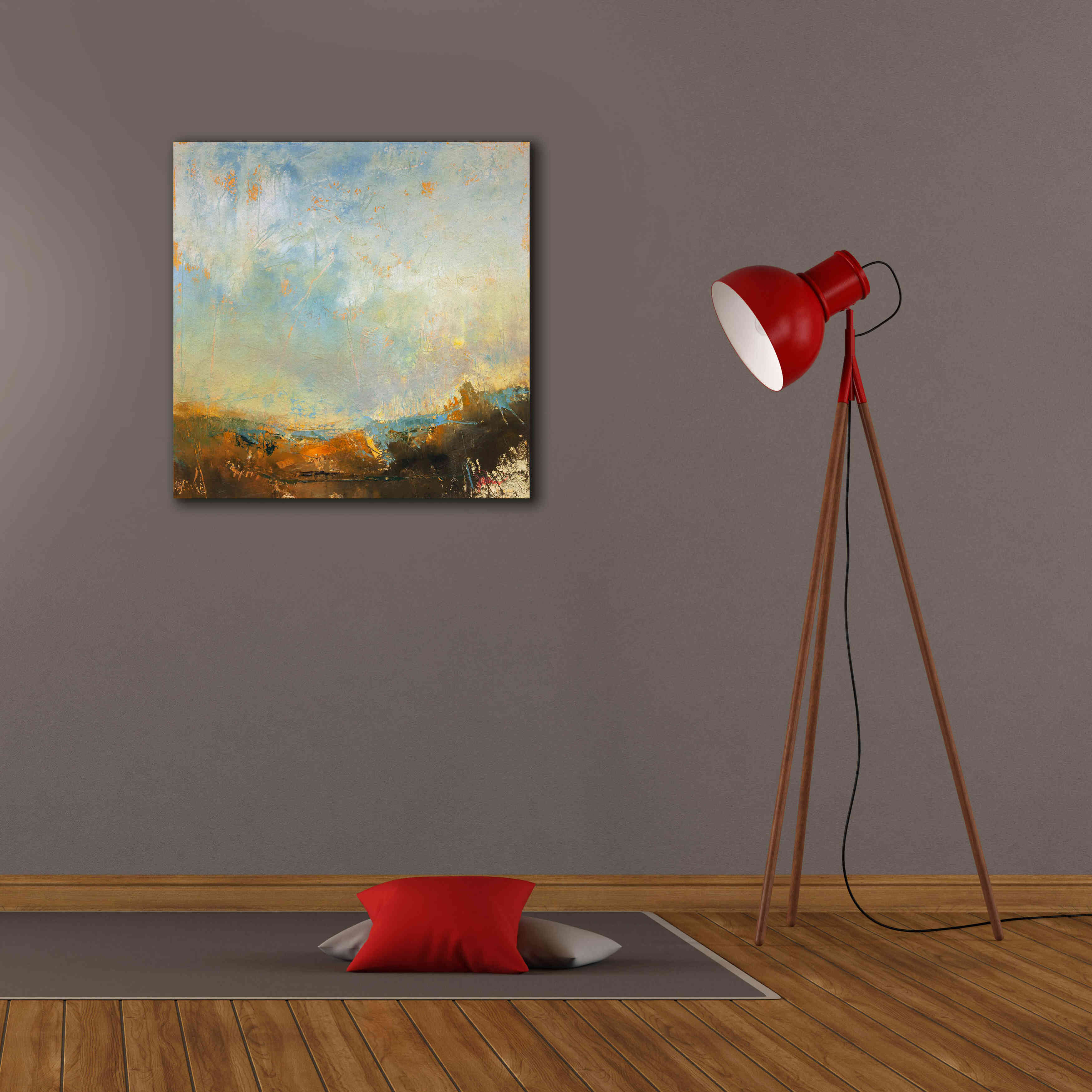 'Scaffold' by Patrick Dennis, Giclee Canvas Wall Art,26 x 26