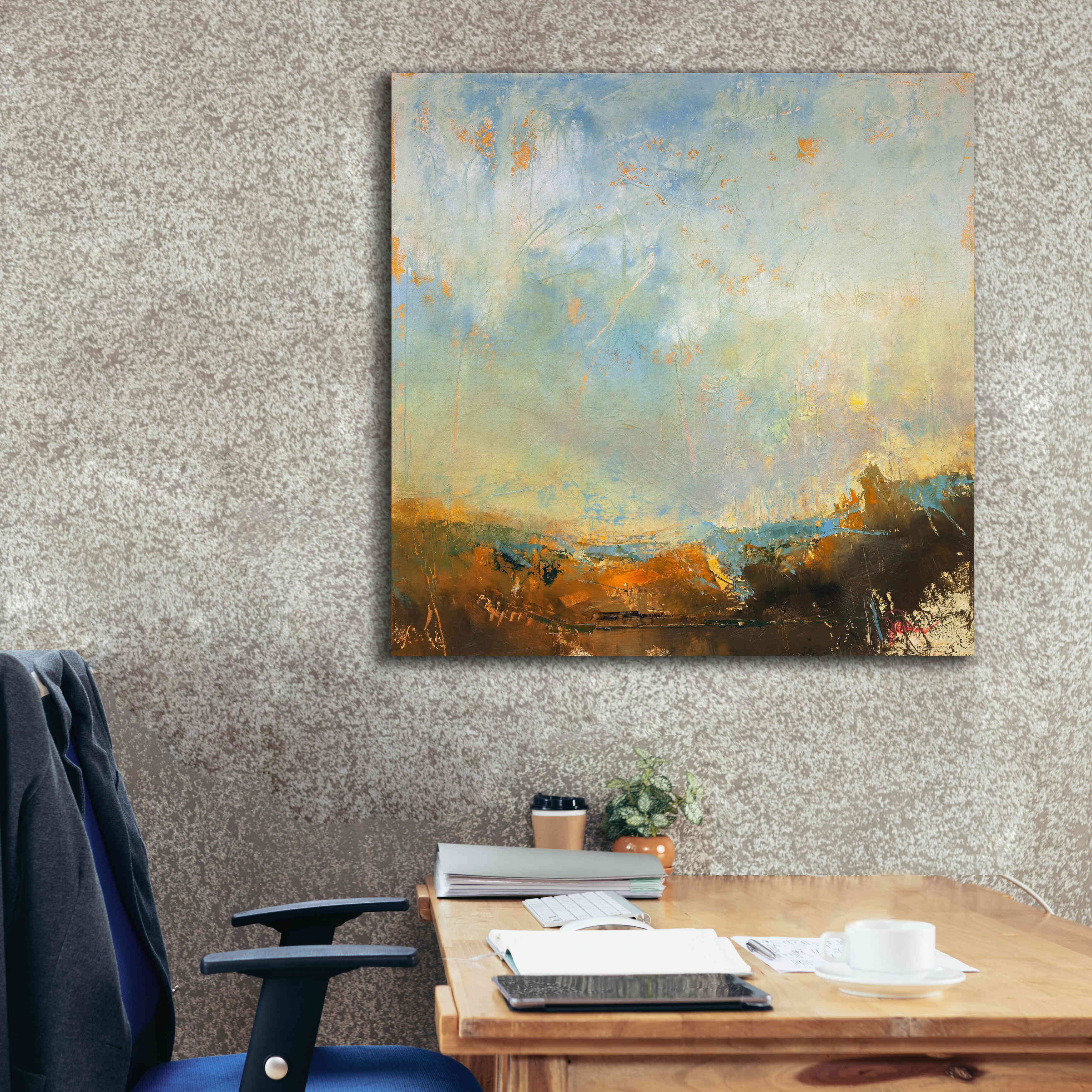 'Scaffold' by Patrick Dennis, Giclee Canvas Wall Art,37 x 37