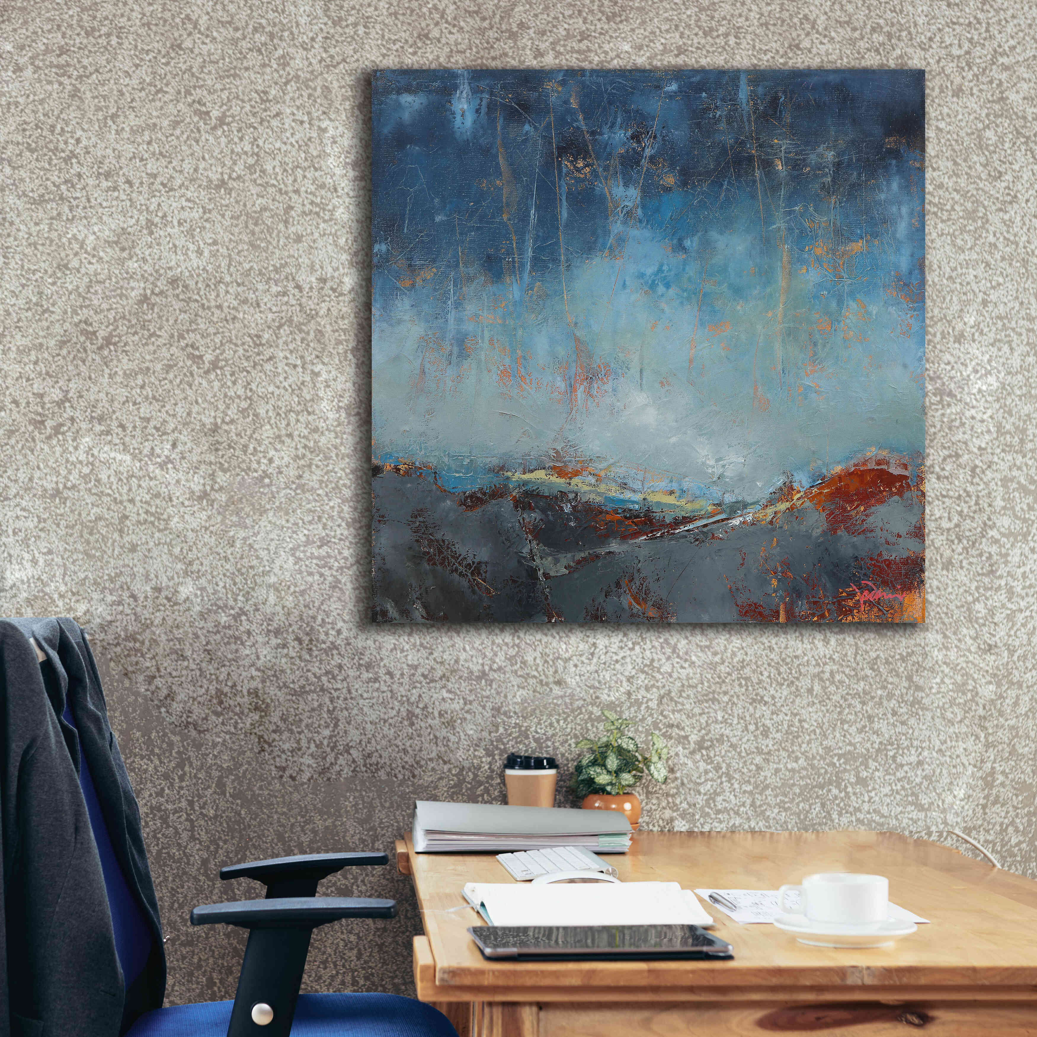 'The Pass' by Patrick Dennis, Giclee Canvas Wall Art,37 x 37