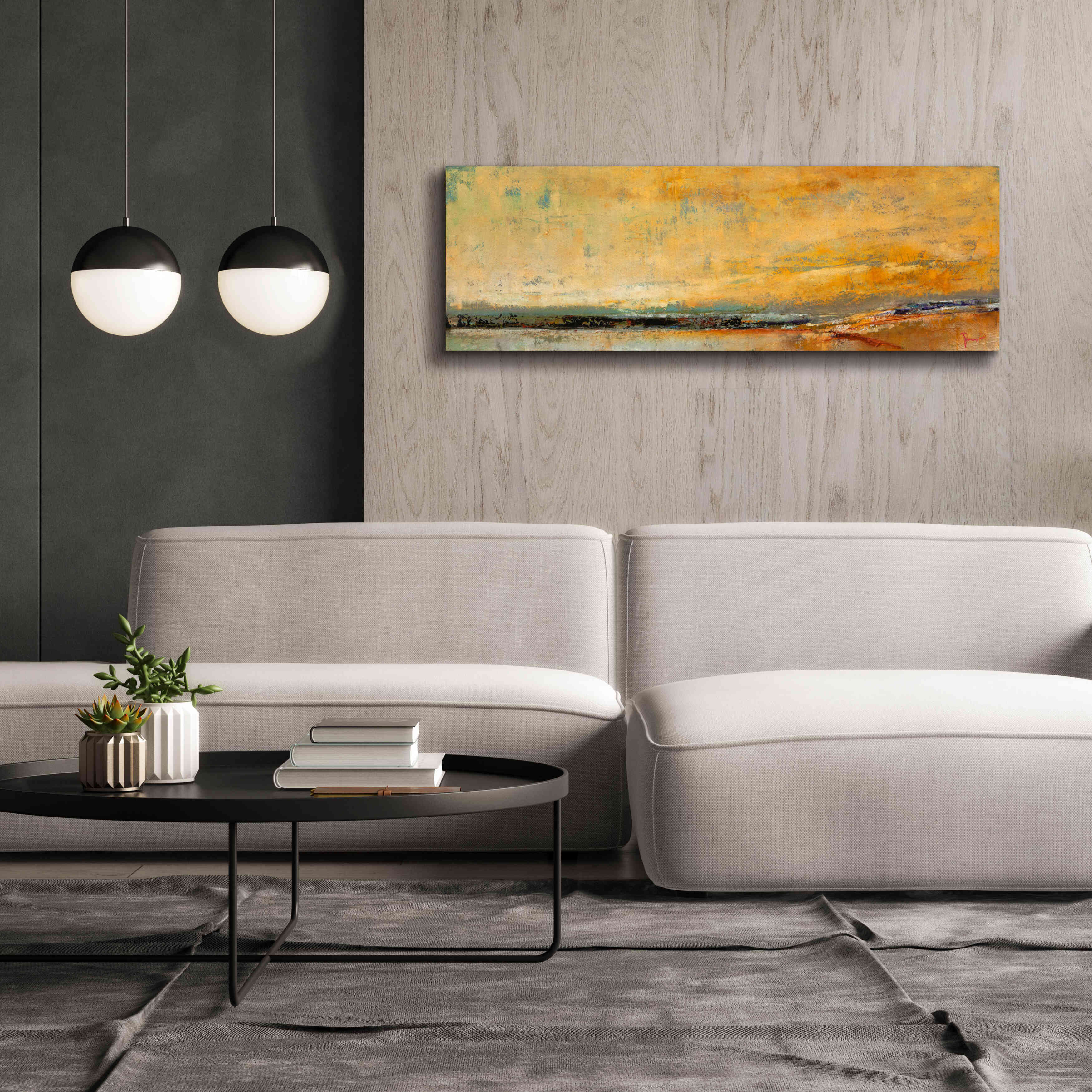 'Winter Sky' by Patrick Dennis, Giclee Canvas Wall Art,60 x 20