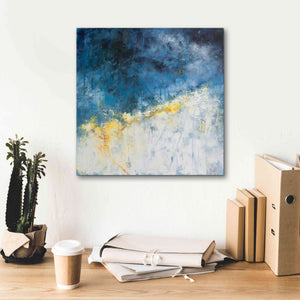 'Yellow Bloom' by Patrick Dennis, Giclee Canvas Wall Art,18 x 18