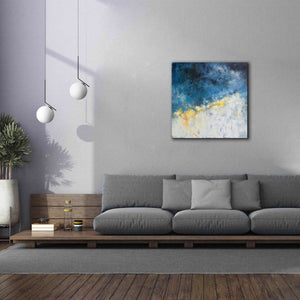 'Yellow Bloom' by Patrick Dennis, Giclee Canvas Wall Art,37 x 37