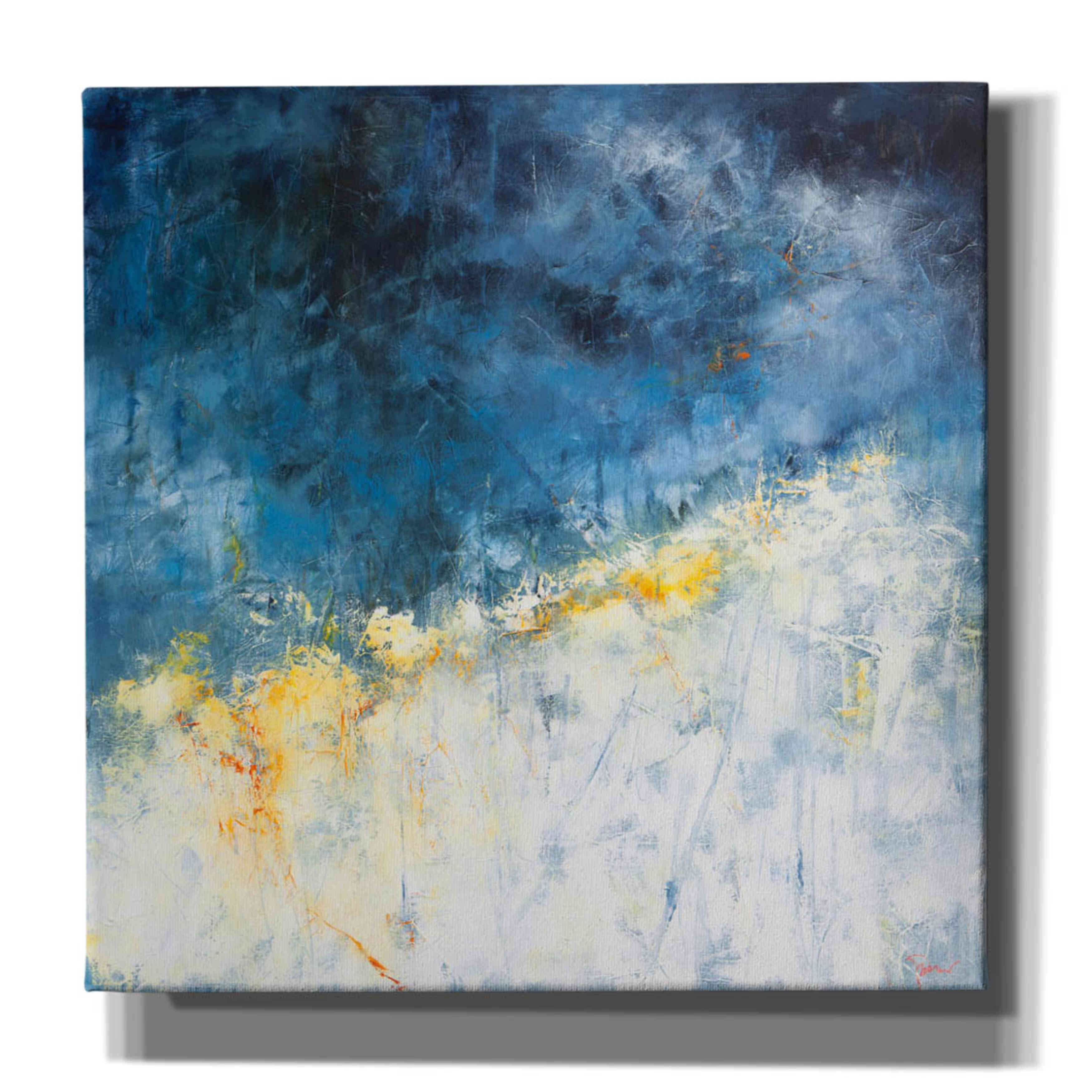 'Yellow Bloom' by Patrick Dennis, Giclee Canvas Wall Art