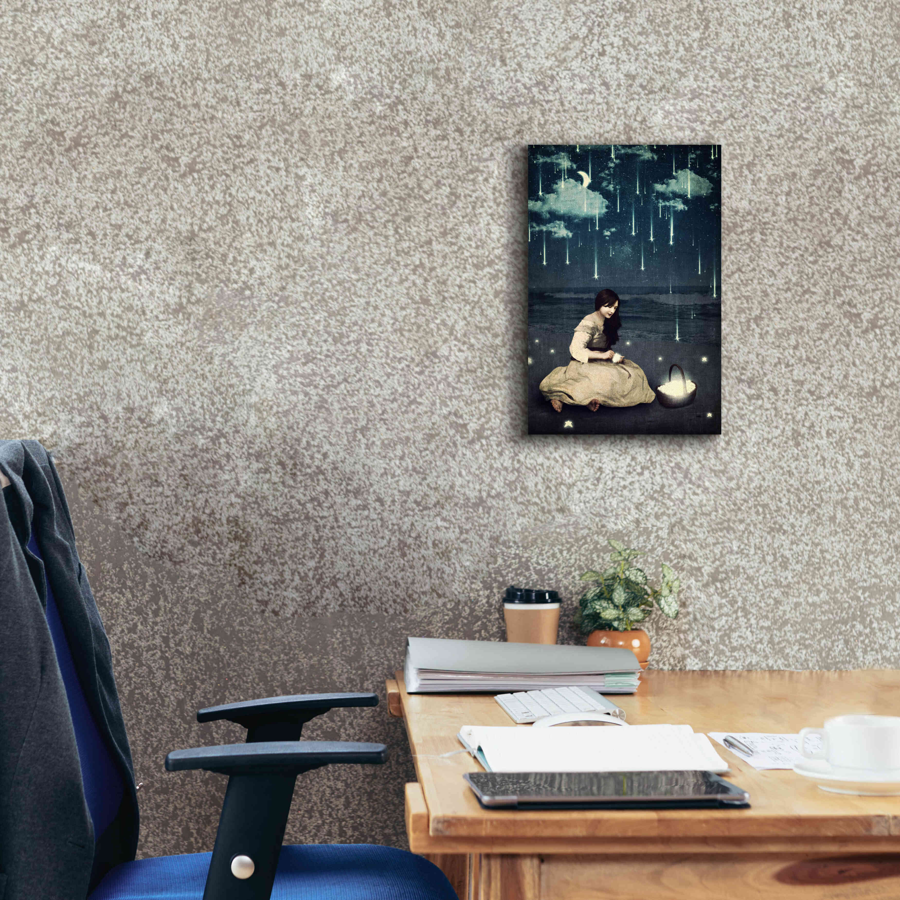 'A Basket of Wishes' by Paula Belle Flores, Giclee Canvas Wall Art,12 x 18