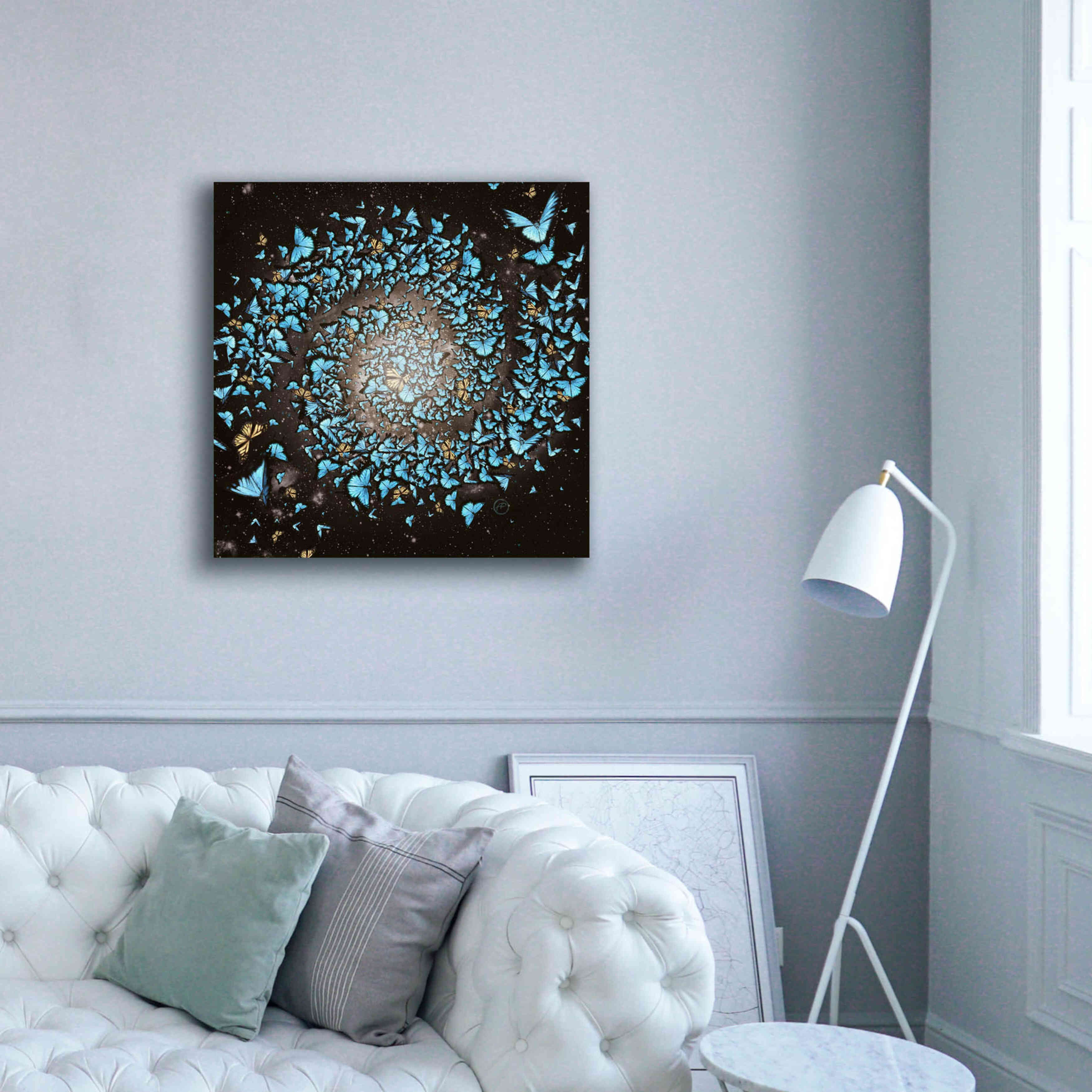 'Butterfly Galaxy' by Paula Belle Flores, Giclee Canvas Wall Art,37 x 37
