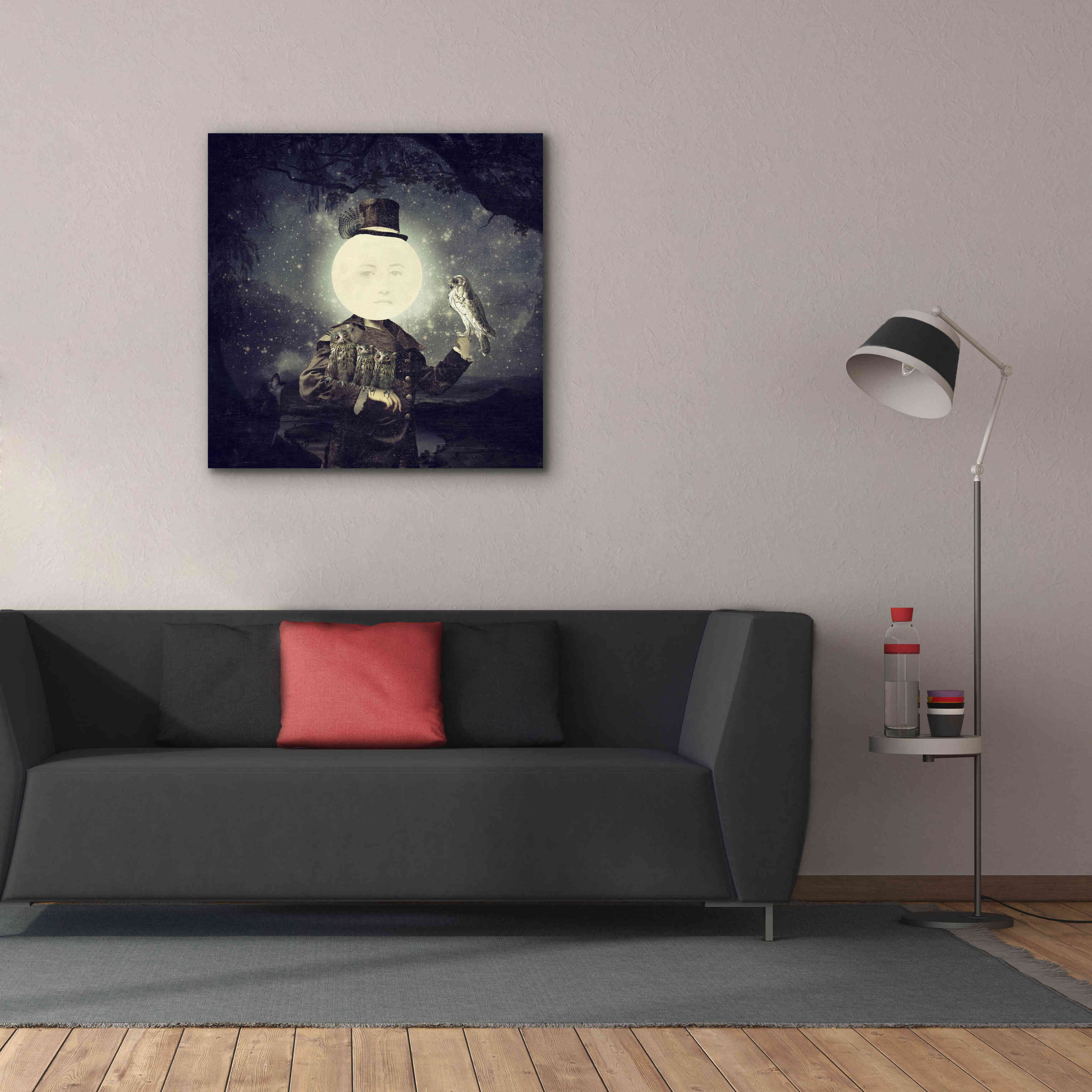 'Full Moon' by Paula Belle Flores, Giclee Canvas Wall Art,37 x 37