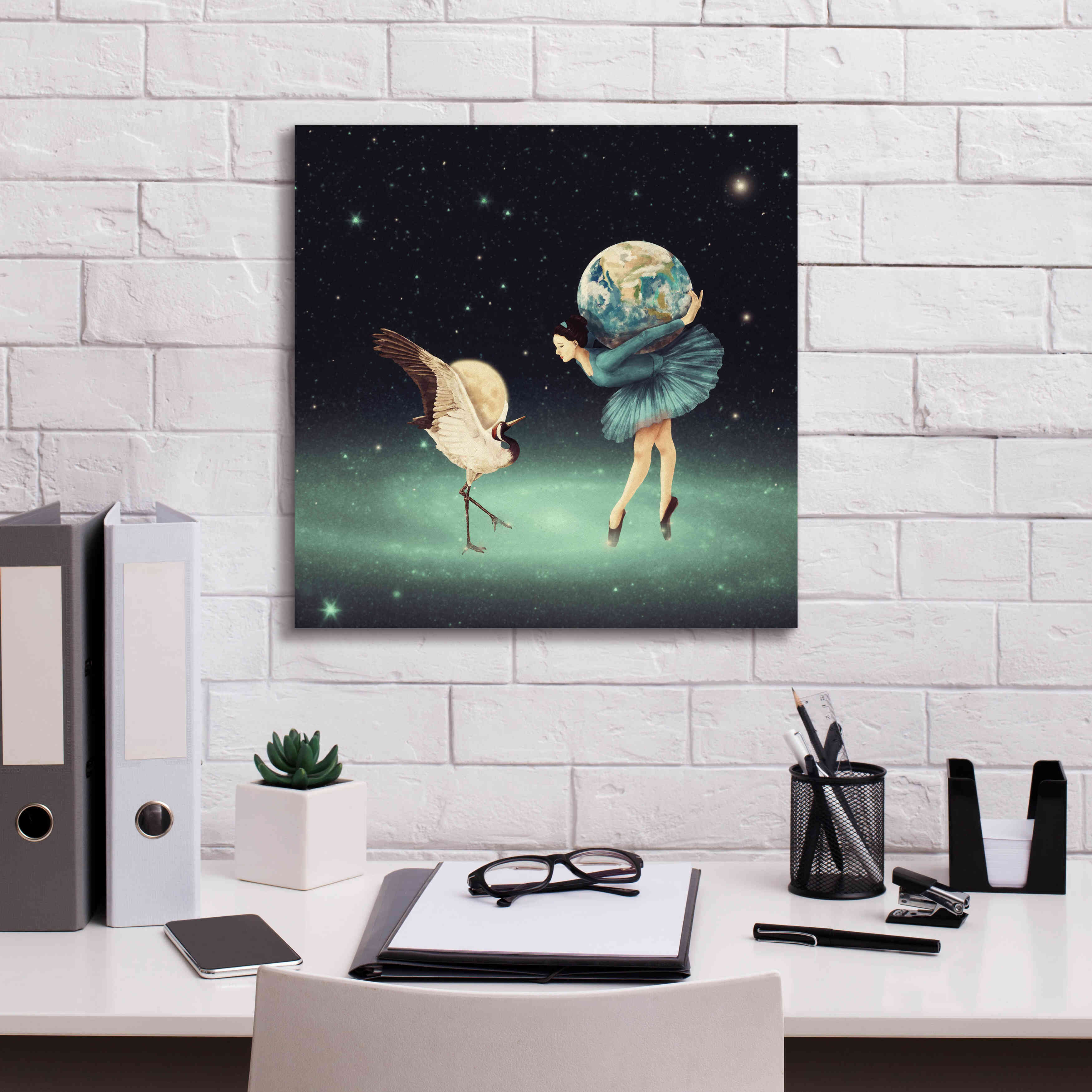 'Life is Just a Dance' by Paula Belle Flores, Giclee Canvas Wall Art,18 x 18