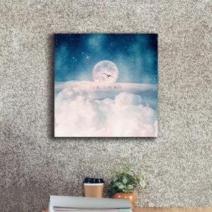 'Moonrise Over the Clouds' by Paula Belle Flores, Giclee Canvas Wall Art,18 x 18