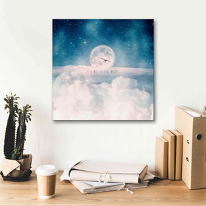 'Moonrise Over the Clouds' by Paula Belle Flores, Giclee Canvas Wall Art,18 x 18