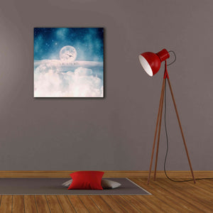 'Moonrise Over the Clouds' by Paula Belle Flores, Giclee Canvas Wall Art,26 x 26