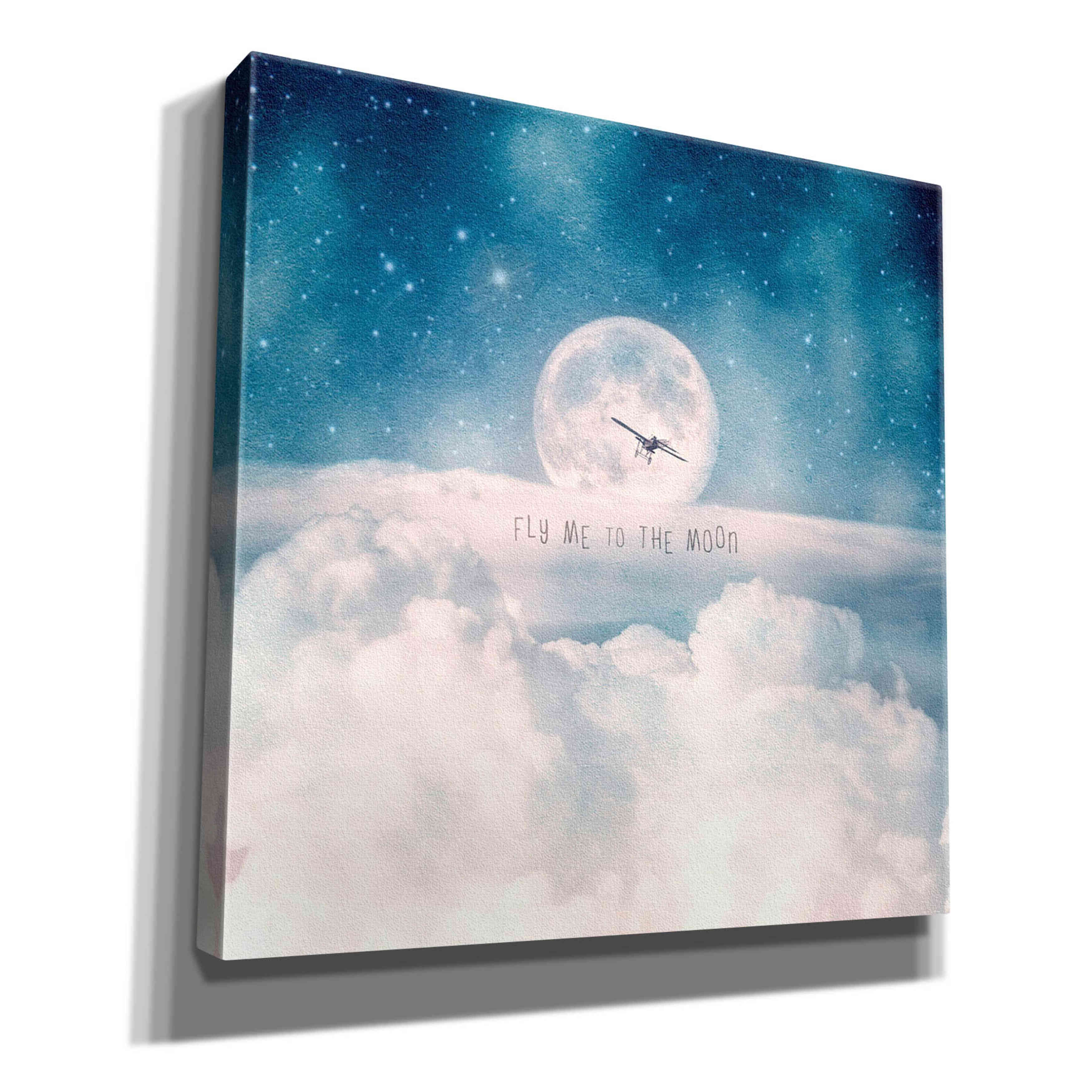'Moonrise Over the Clouds' by Paula Belle Flores, Giclee Canvas Wall Art