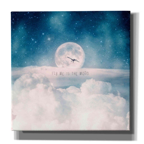Image of 'Moonrise Over the Clouds' by Paula Belle Flores, Giclee Canvas Wall Art