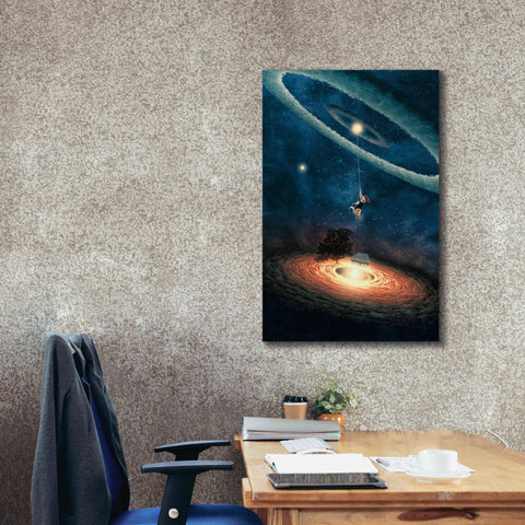 Image of 'My Dream House in Another Galaxy' by Paula Belle Flores, Giclee Canvas Wall Art,26 x 40