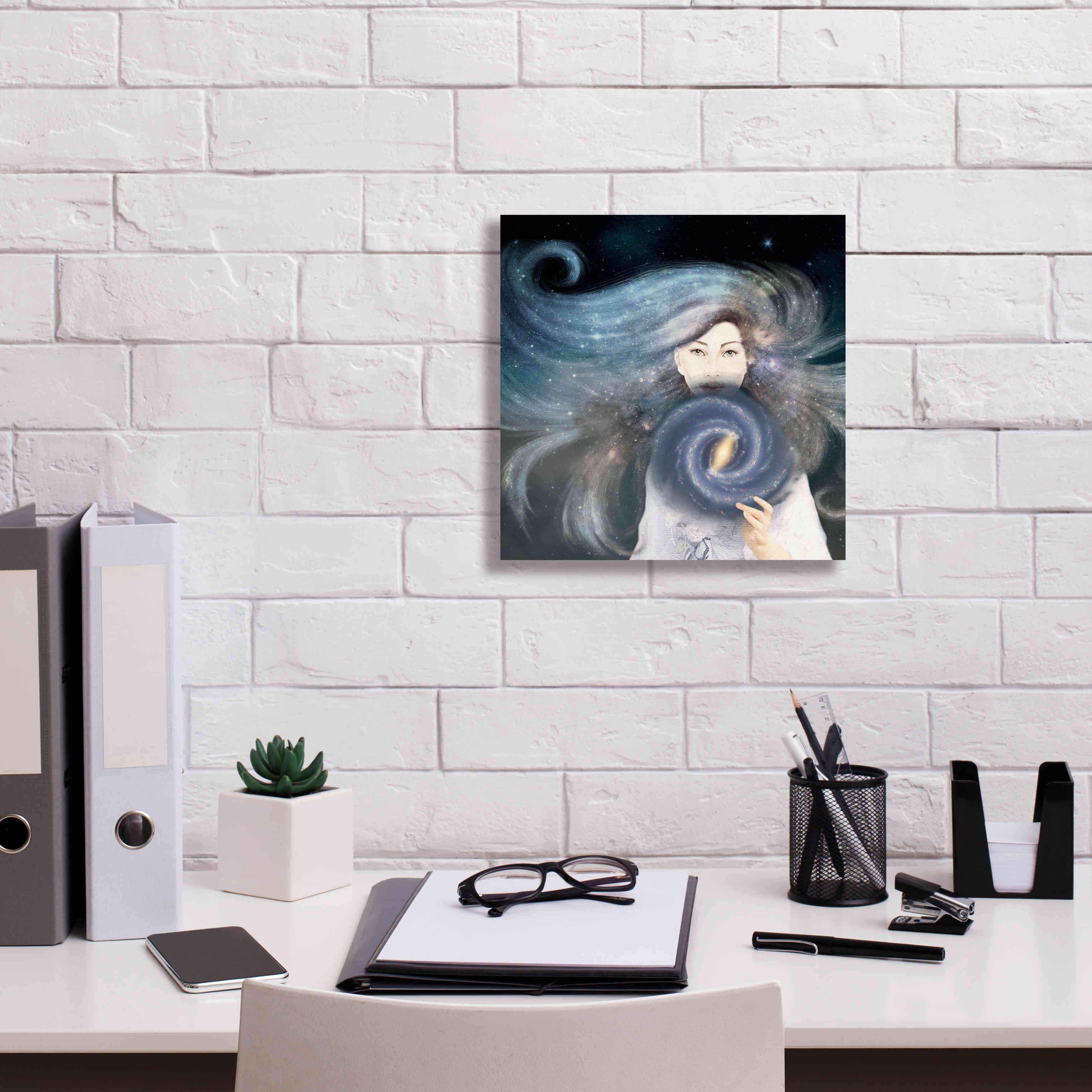 'My Secret Universe' by Paula Belle Flores, Giclee Canvas Wall Art,12 x 12