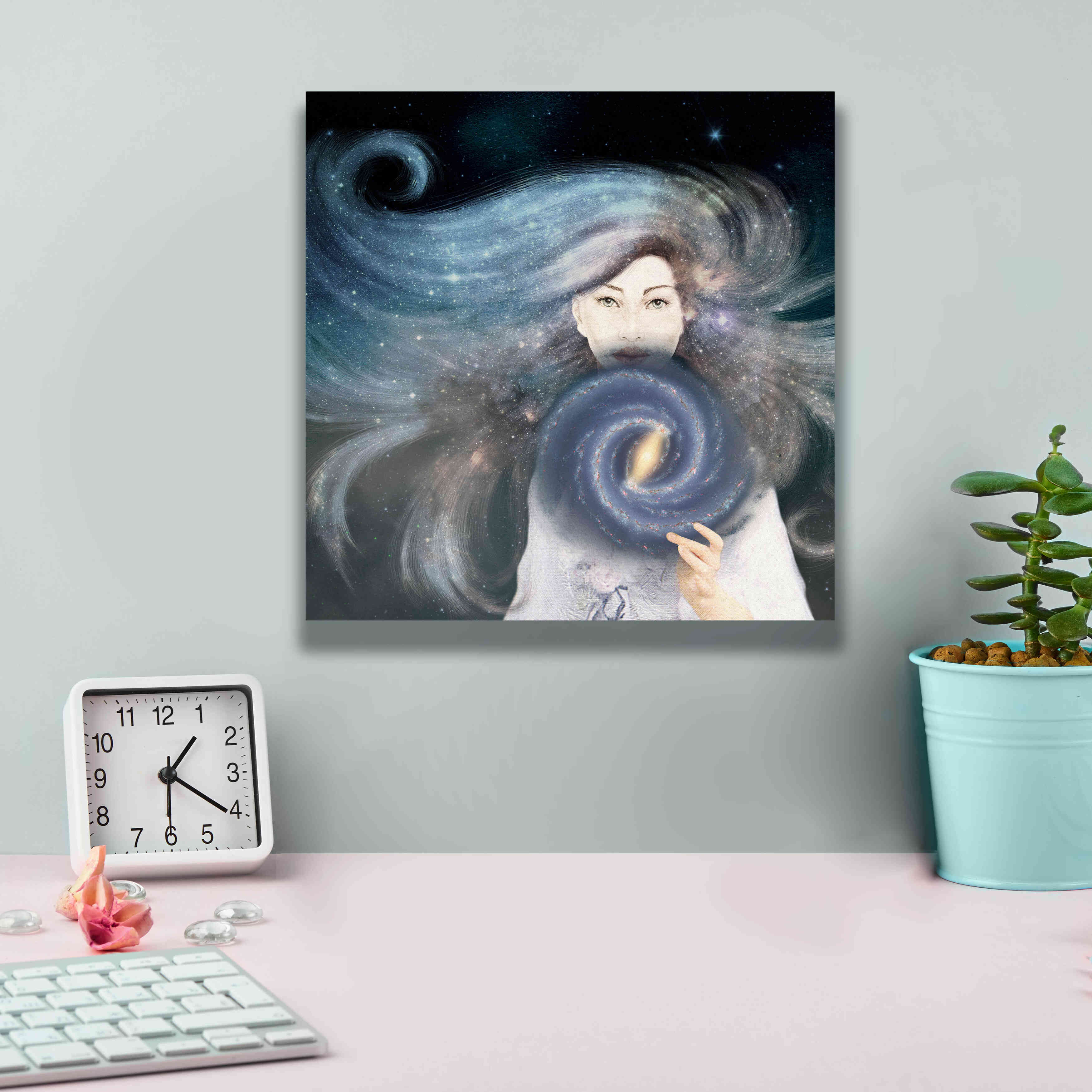 'My Secret Universe' by Paula Belle Flores, Giclee Canvas Wall Art,12 x 12