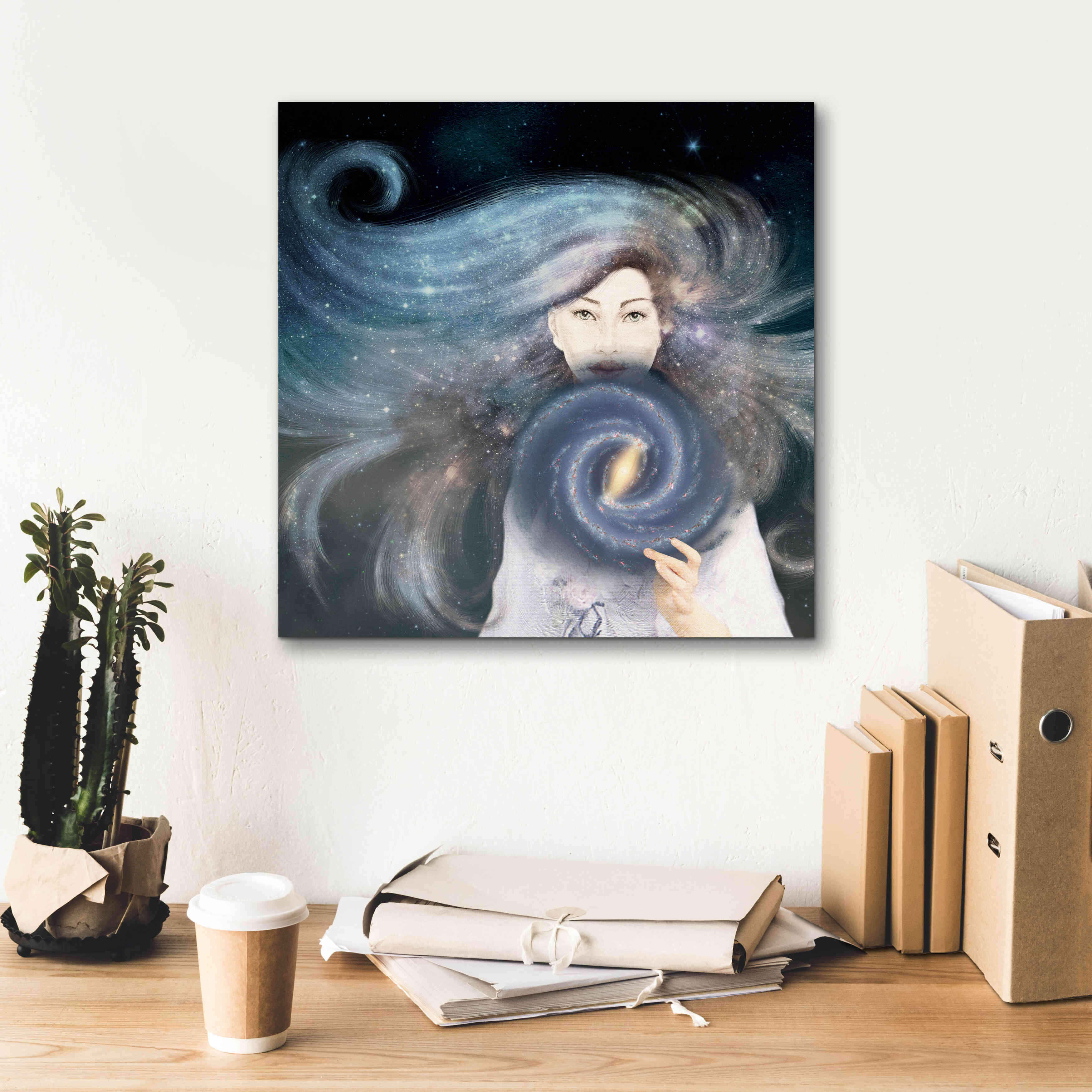 'My Secret Universe' by Paula Belle Flores, Giclee Canvas Wall Art,18 x 18