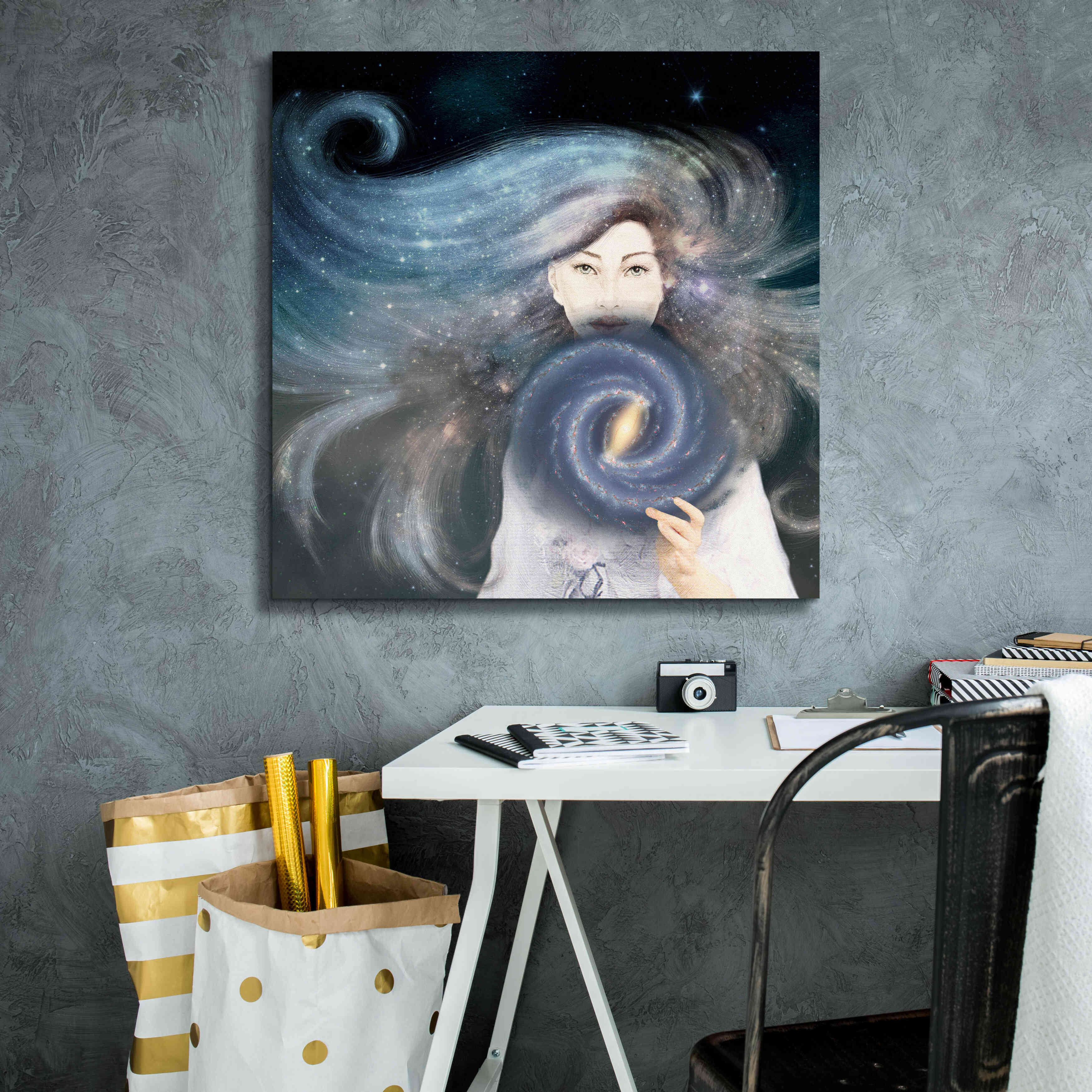 'My Secret Universe' by Paula Belle Flores, Giclee Canvas Wall Art,26 x 26