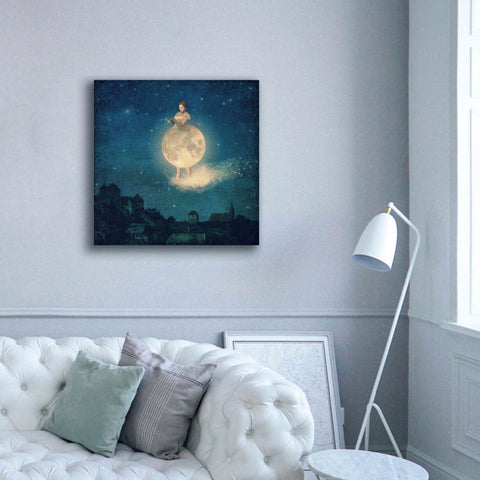Image of 'Shhh Lady Night is Coming' by Paula Belle Flores, Giclee Canvas Wall Art,37 x 37