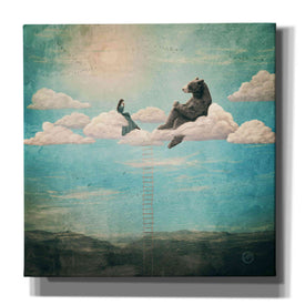 'Tea Time With Ala The Bear' by Paula Belle Flores, Giclee Canvas Wall Art