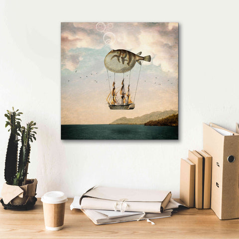 Image of 'The Big Journey' by Paula Belle Flores, Giclee Canvas Wall Art,18 x 18