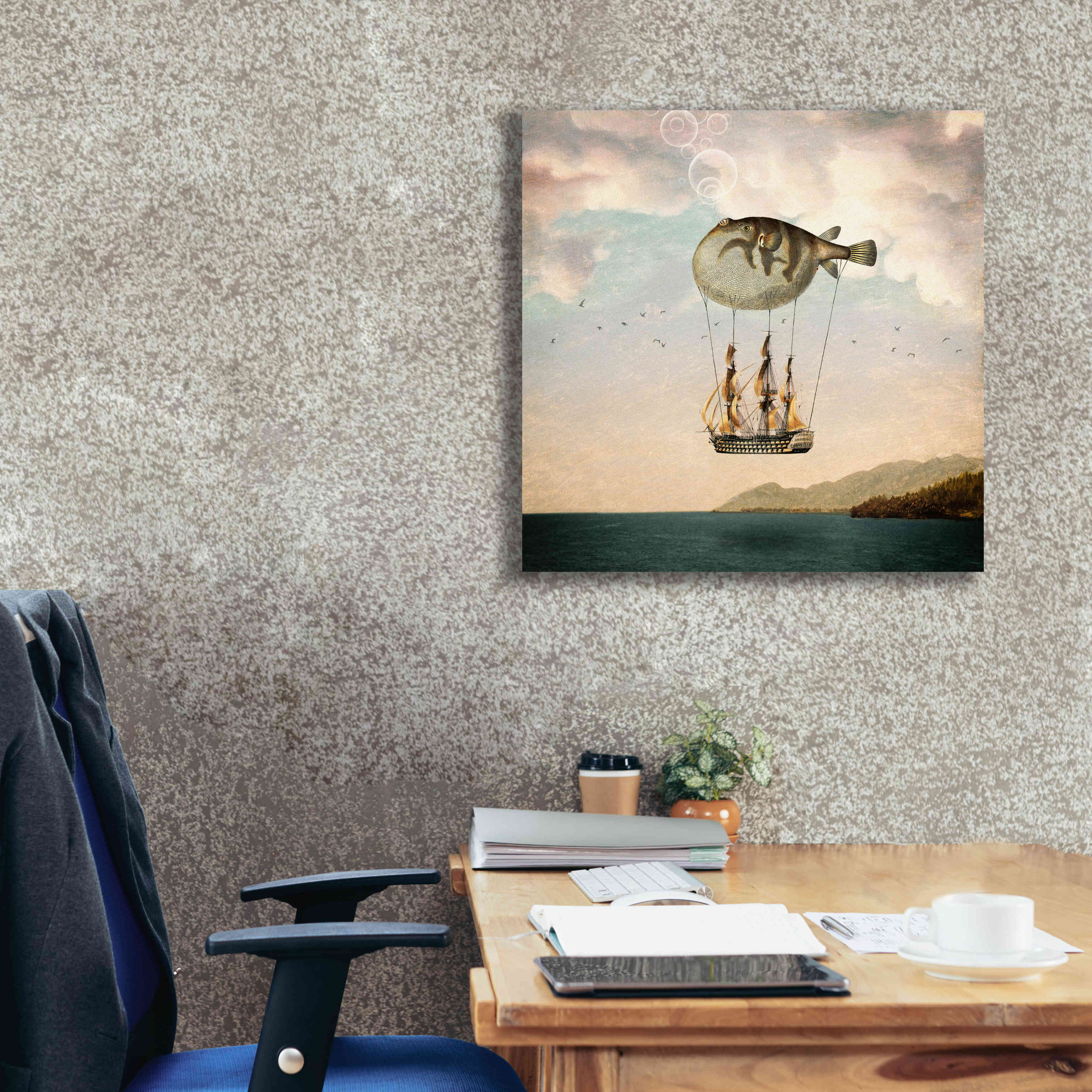 'The Big Journey' by Paula Belle Flores, Giclee Canvas Wall Art,26 x 26