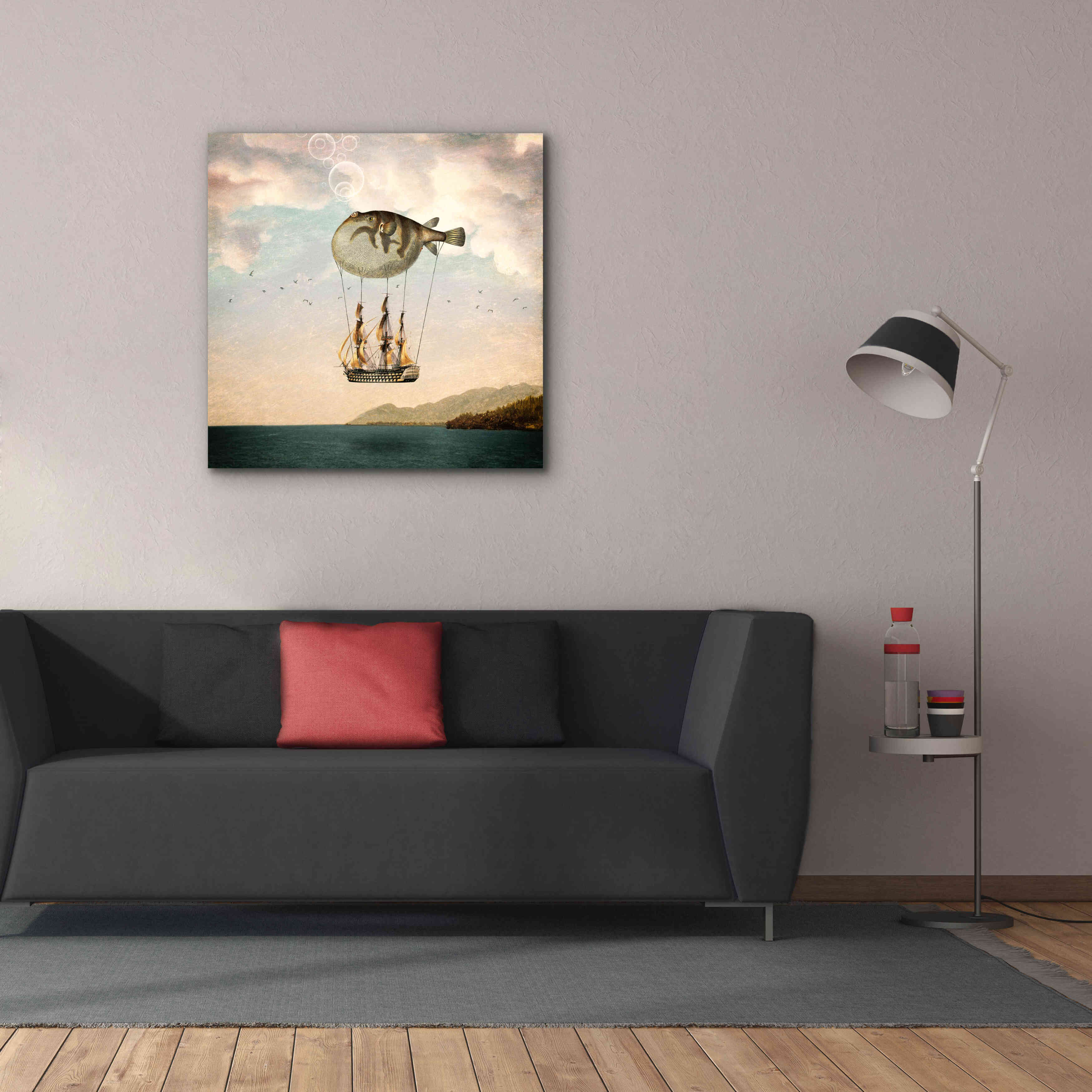 'The Big Journey' by Paula Belle Flores, Giclee Canvas Wall Art,37 x 37