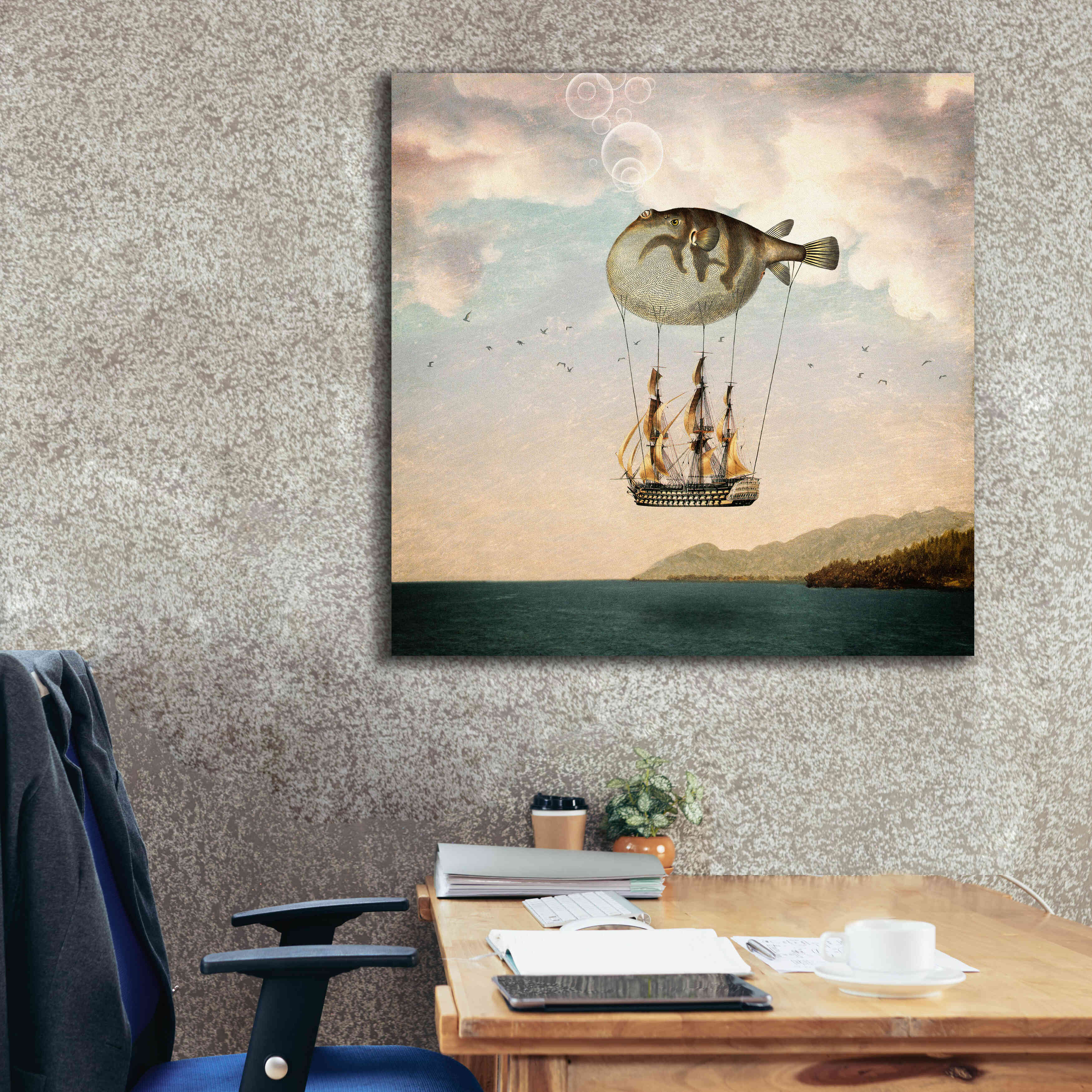 'The Big Journey' by Paula Belle Flores, Giclee Canvas Wall Art,37 x 37