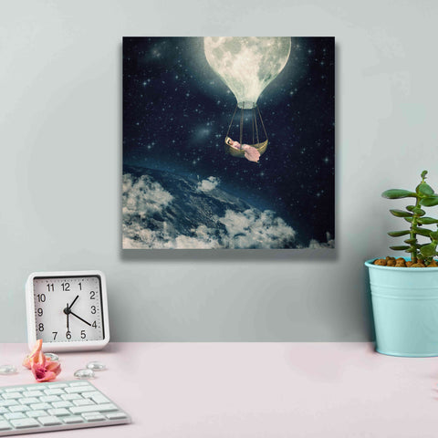 Image of 'The Moon Carries Me Away' by Paula Belle Flores, Giclee Canvas Wall Art,12 x 12