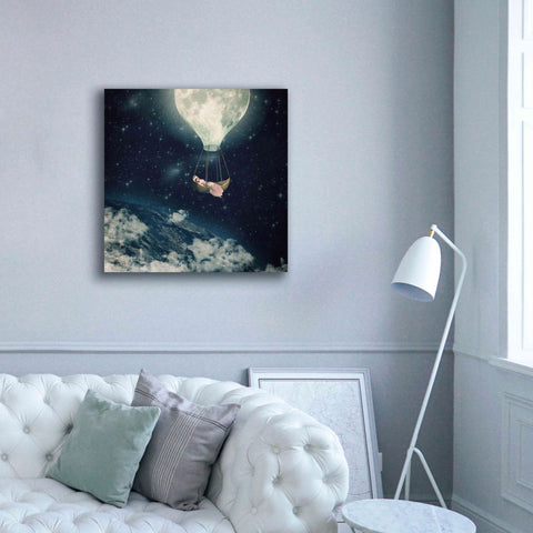 Image of 'The Moon Carries Me Away' by Paula Belle Flores, Giclee Canvas Wall Art,37 x 37