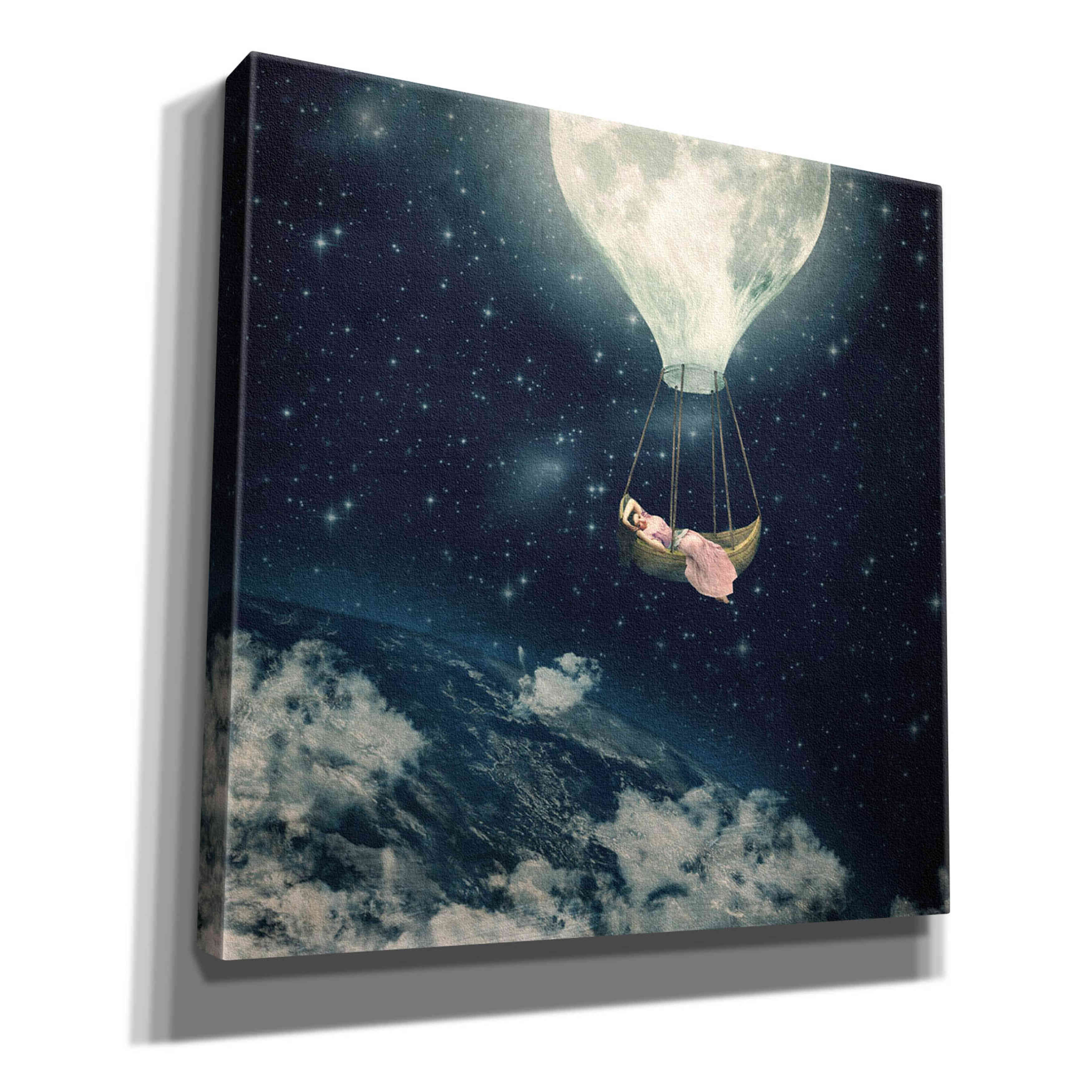 'The Moon Carries Me Away' by Paula Belle Flores, Giclee Canvas Wall Art