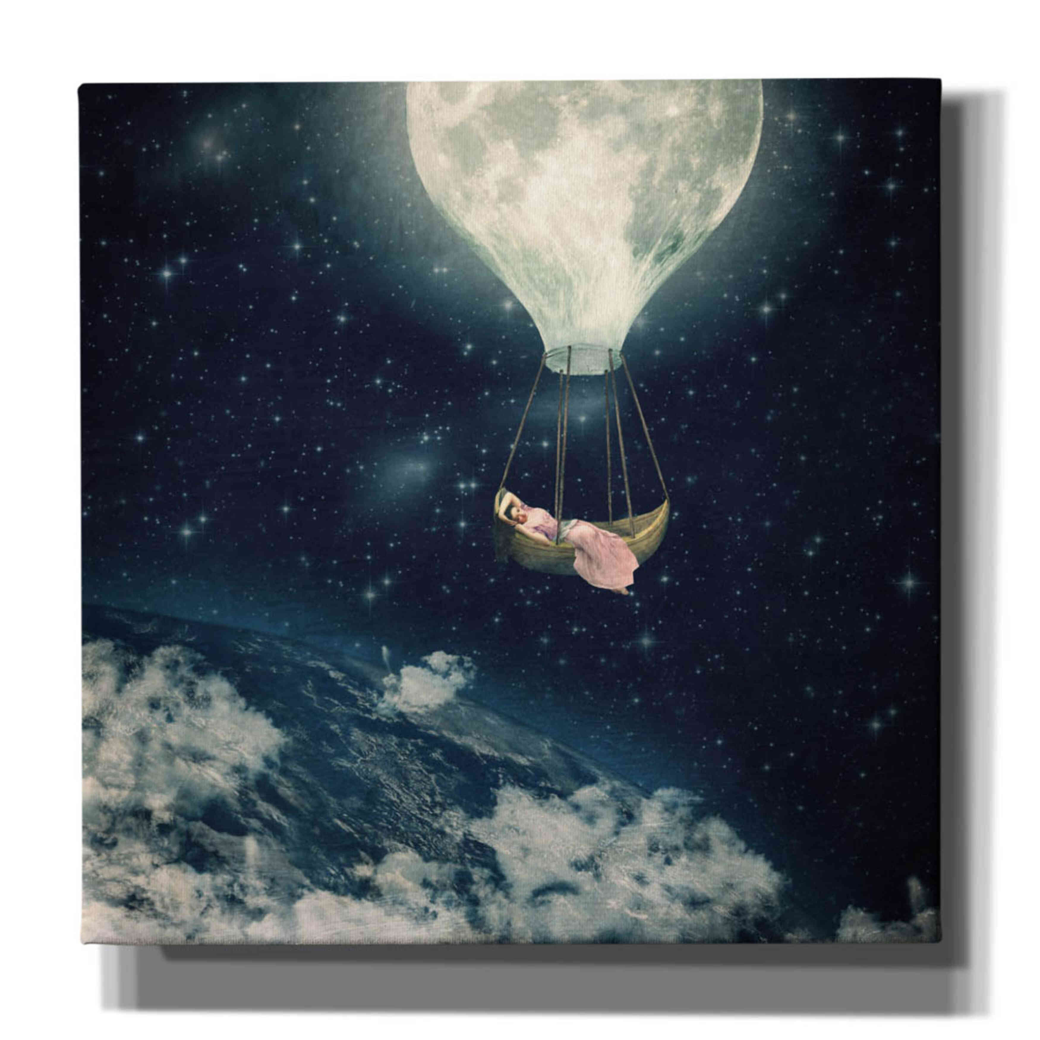 'The Moon Carries Me Away' by Paula Belle Flores, Giclee Canvas Wall Art