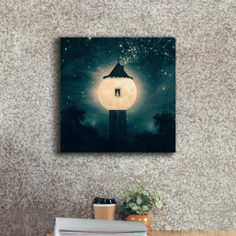 Image of 'The Moon Tower' by Paula Belle Flores, Giclee Canvas Wall Art,18 x 18