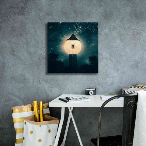 Image of 'The Moon Tower' by Paula Belle Flores, Giclee Canvas Wall Art,18 x 18