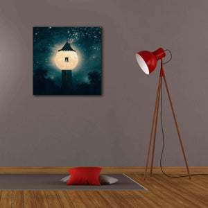 'The Moon Tower' by Paula Belle Flores, Giclee Canvas Wall Art,26 x 26