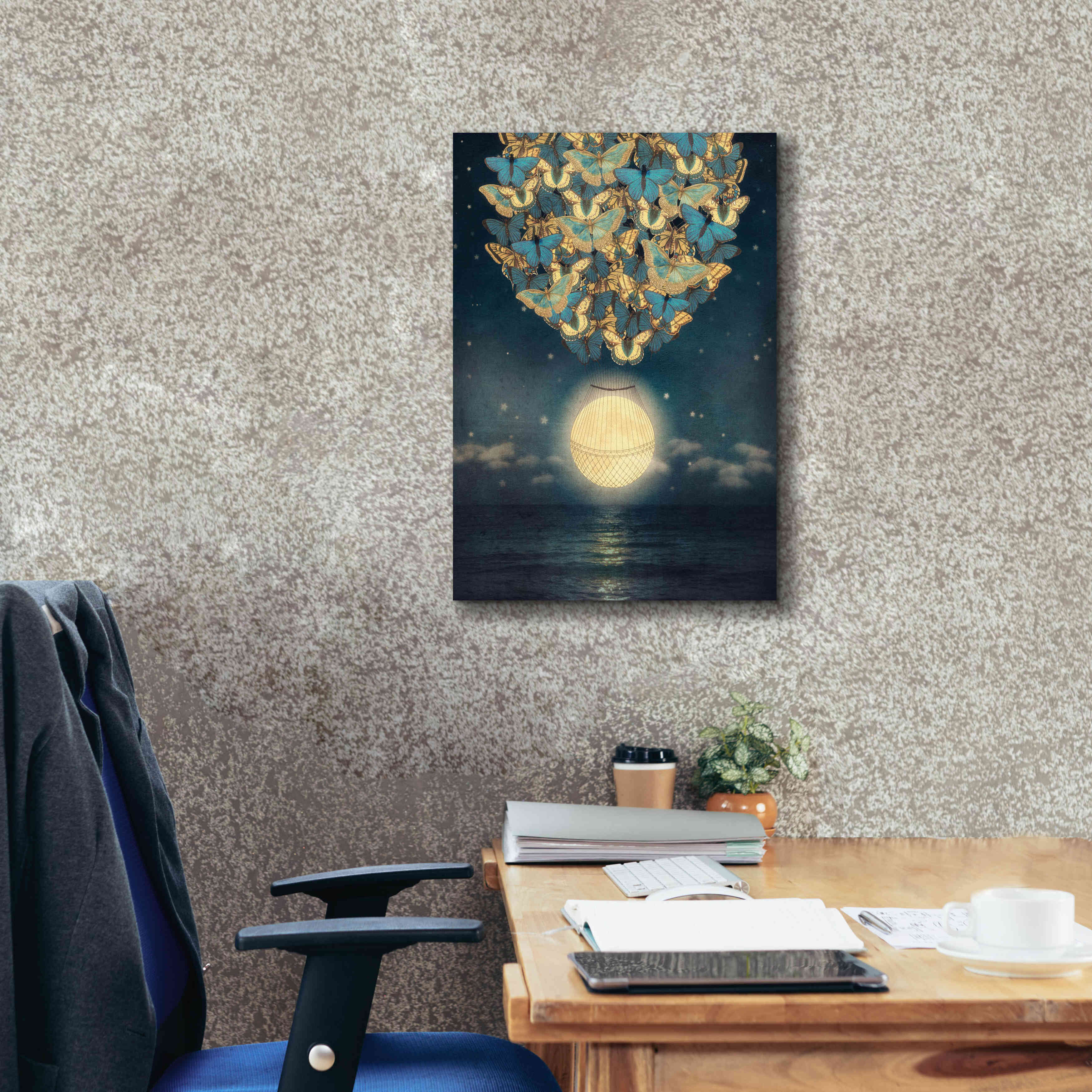 'The Rising Moon' by Paula Belle Flores, Giclee Canvas Wall Art,18 x 26