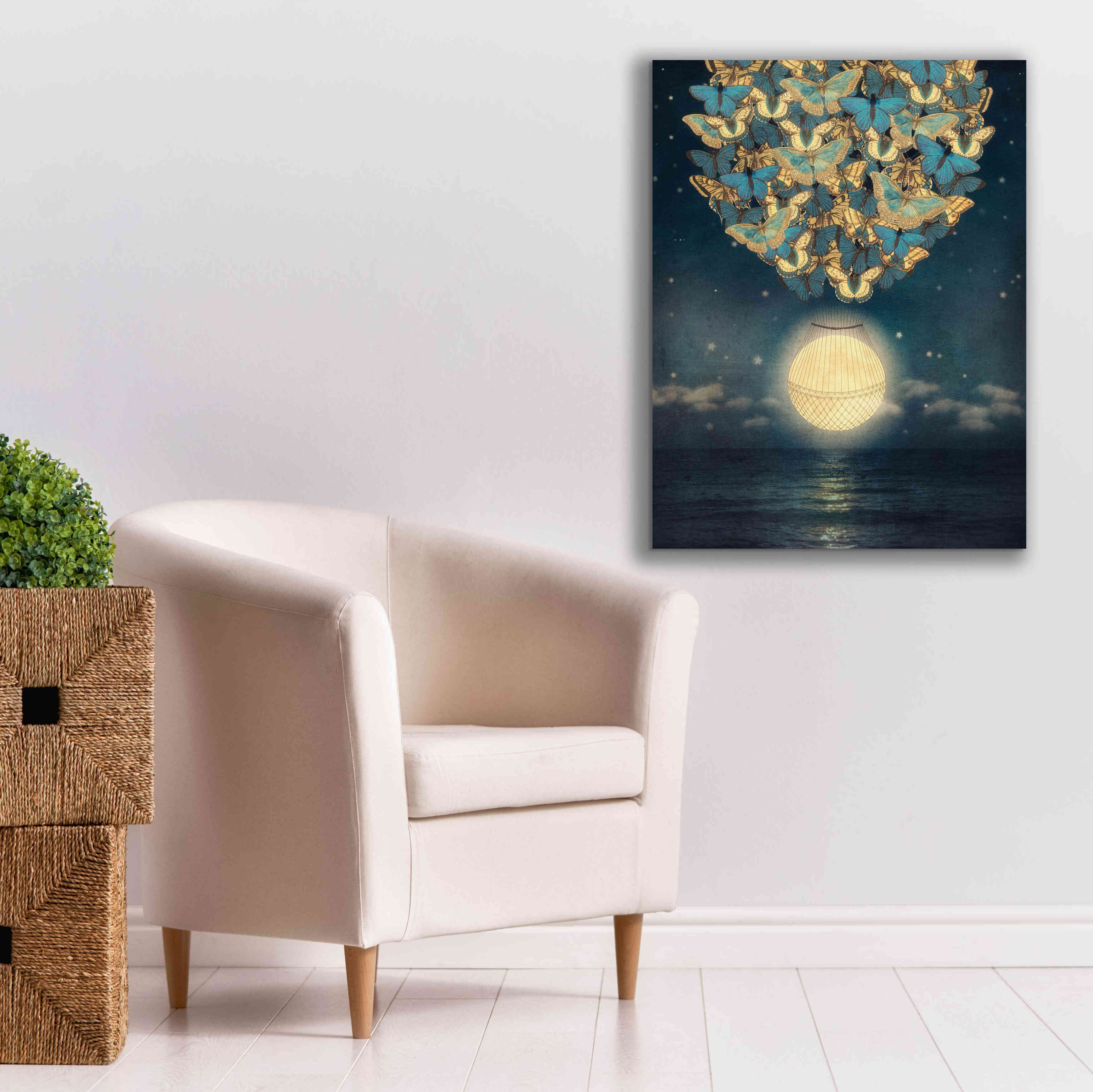 'The Rising Moon' by Paula Belle Flores, Giclee Canvas Wall Art,26 x 34