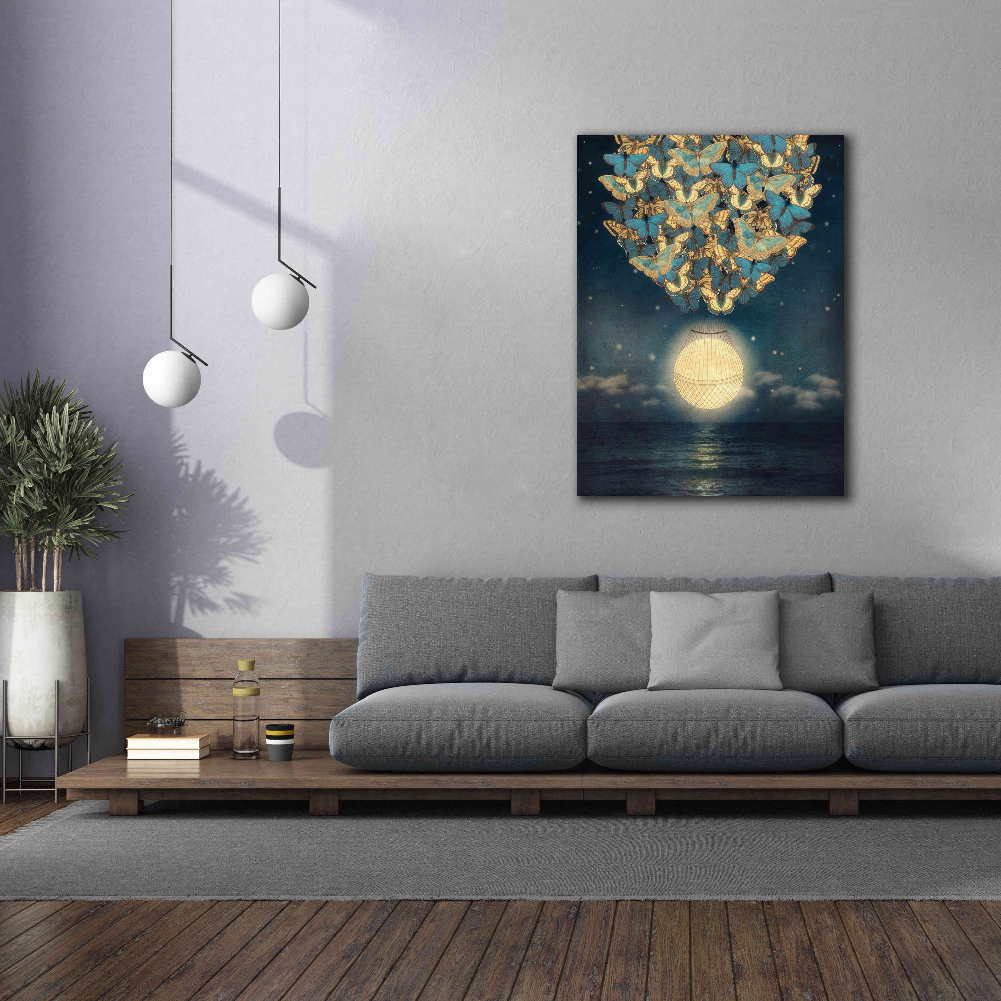 'The Rising Moon' by Paula Belle Flores, Giclee Canvas Wall Art,40 x 54
