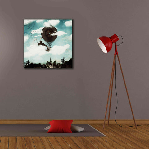 Image of 'The Travelling Ballerina' by Paula Belle Flores, Giclee Canvas Wall Art,26 x 26