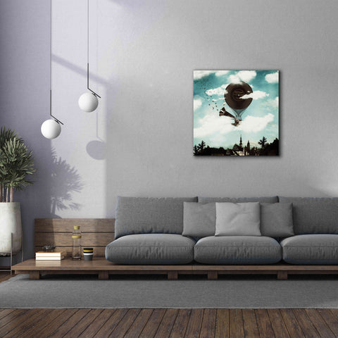 Image of 'The Travelling Ballerina' by Paula Belle Flores, Giclee Canvas Wall Art,37 x 37