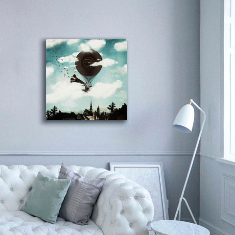 Image of 'The Travelling Ballerina' by Paula Belle Flores, Giclee Canvas Wall Art,37 x 37
