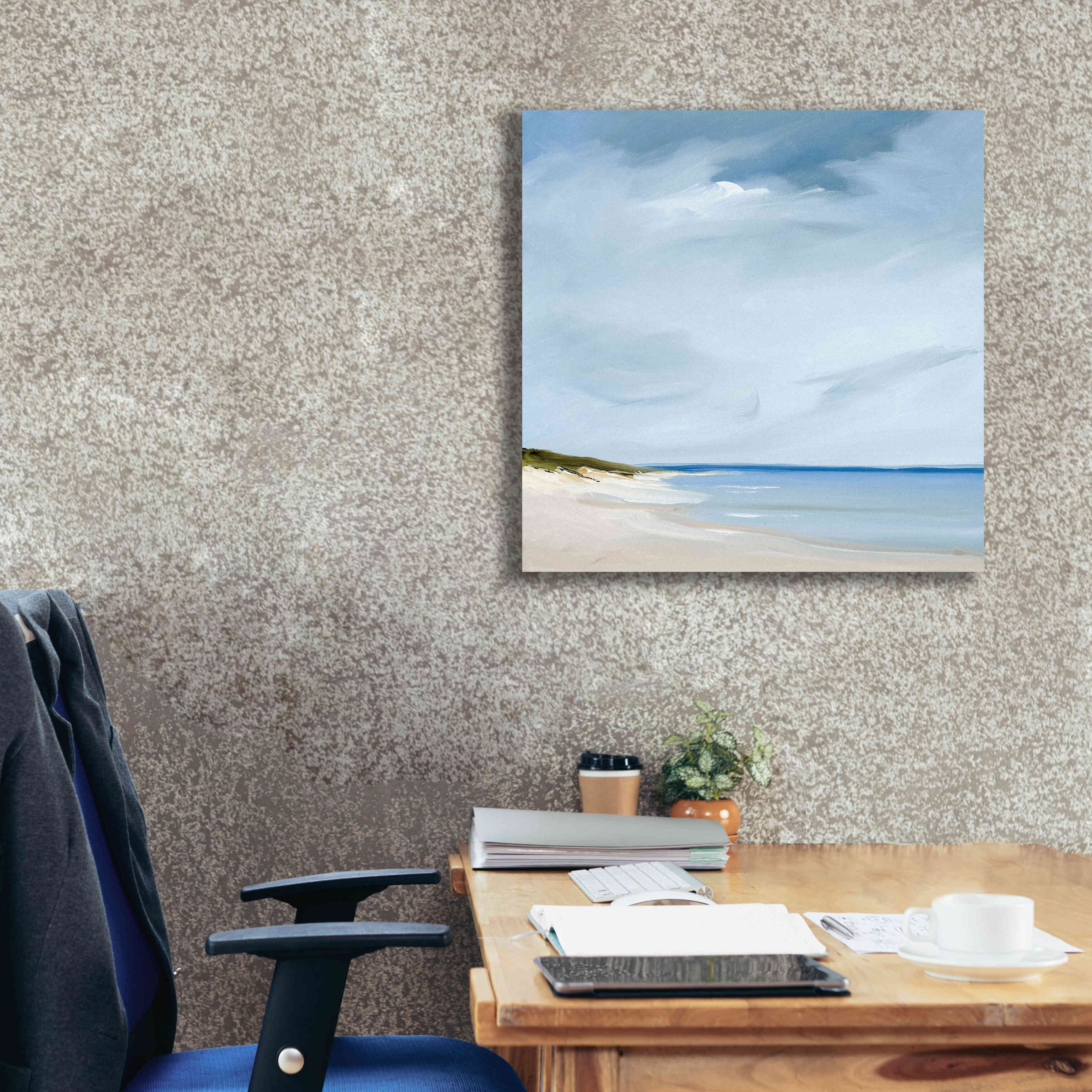 'Blue' by Rick Fleury, Giclee Canvas Wall Art,26 x 26