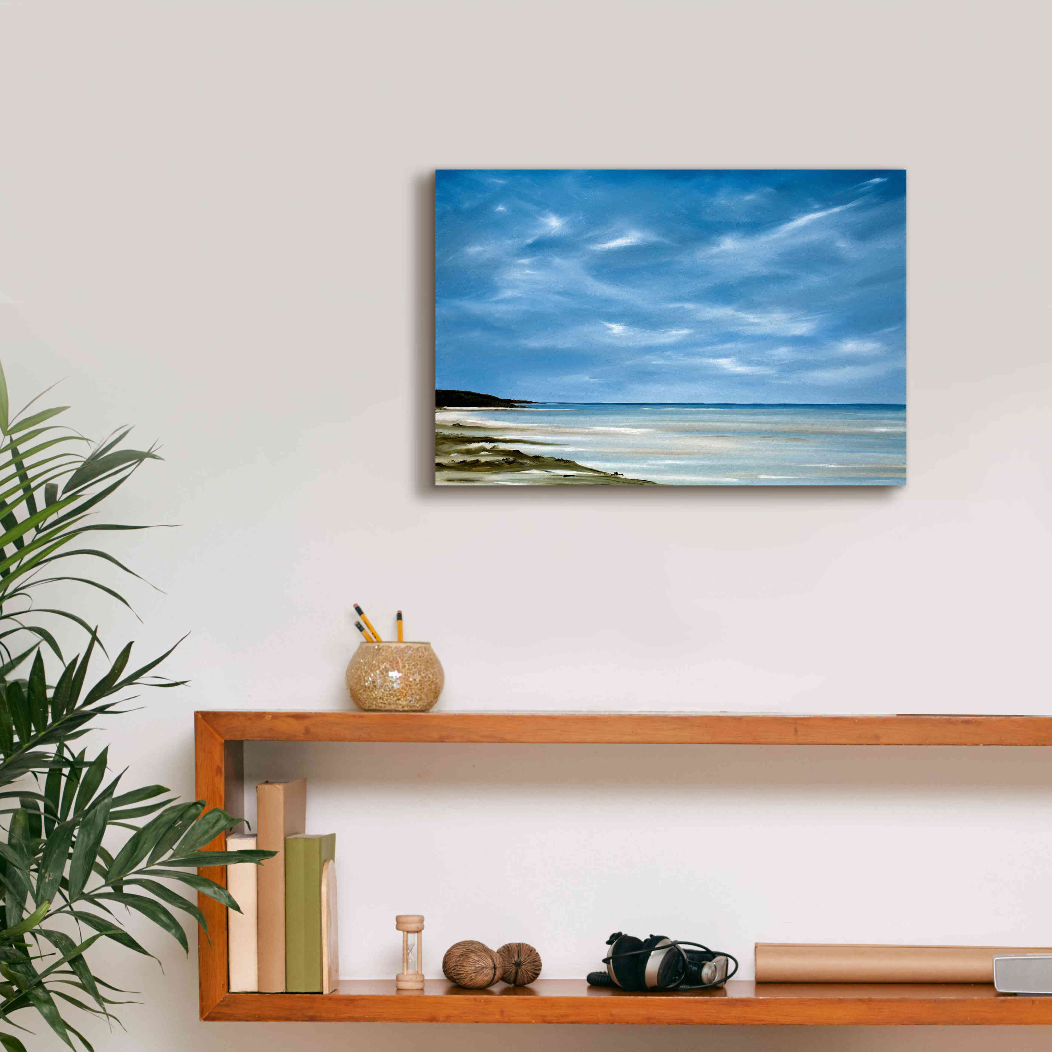 'Outgoing Tide' by Rick Fleury, Giclee Canvas Wall Art,18 x 12