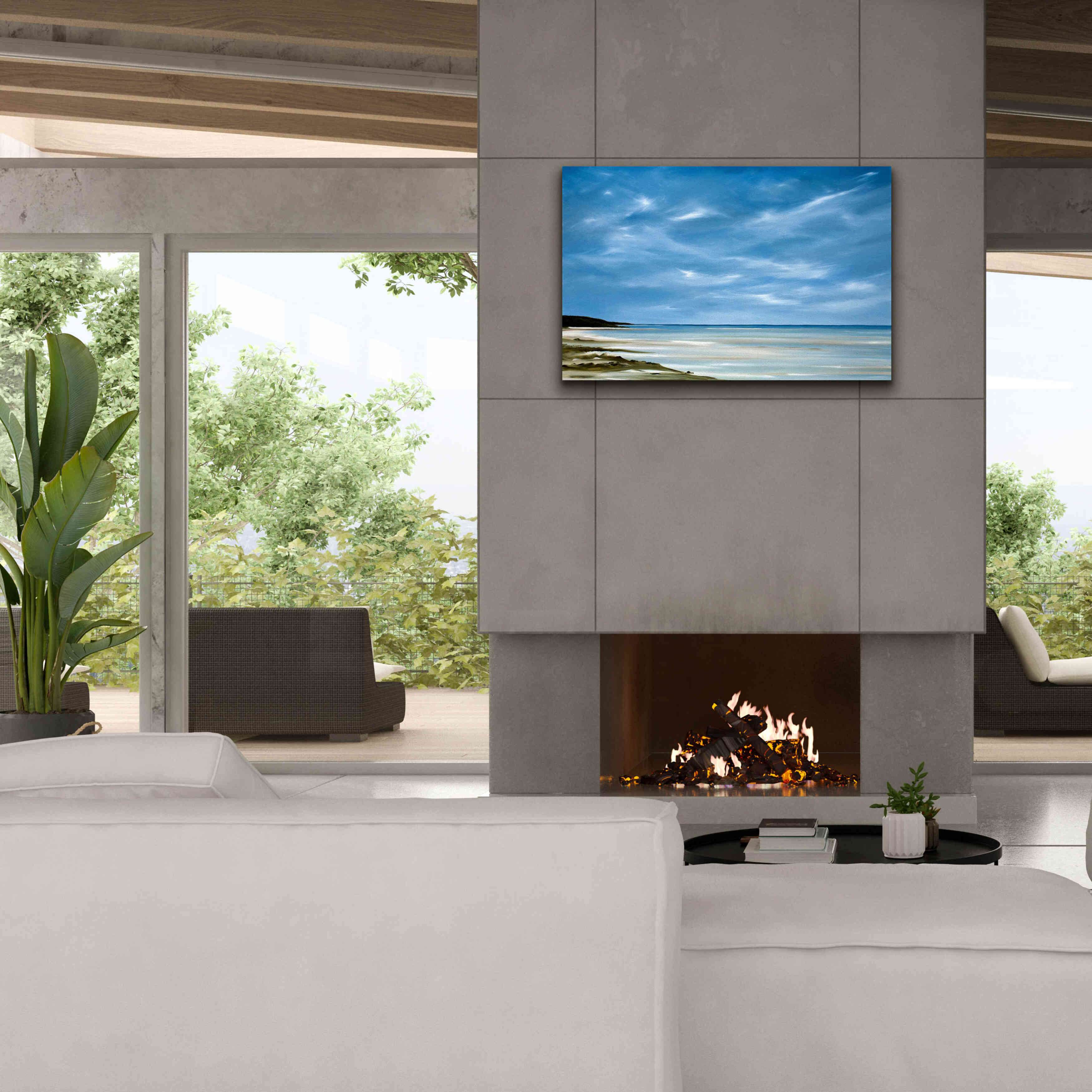 'Outgoing Tide' by Rick Fleury, Giclee Canvas Wall Art,40 x 26