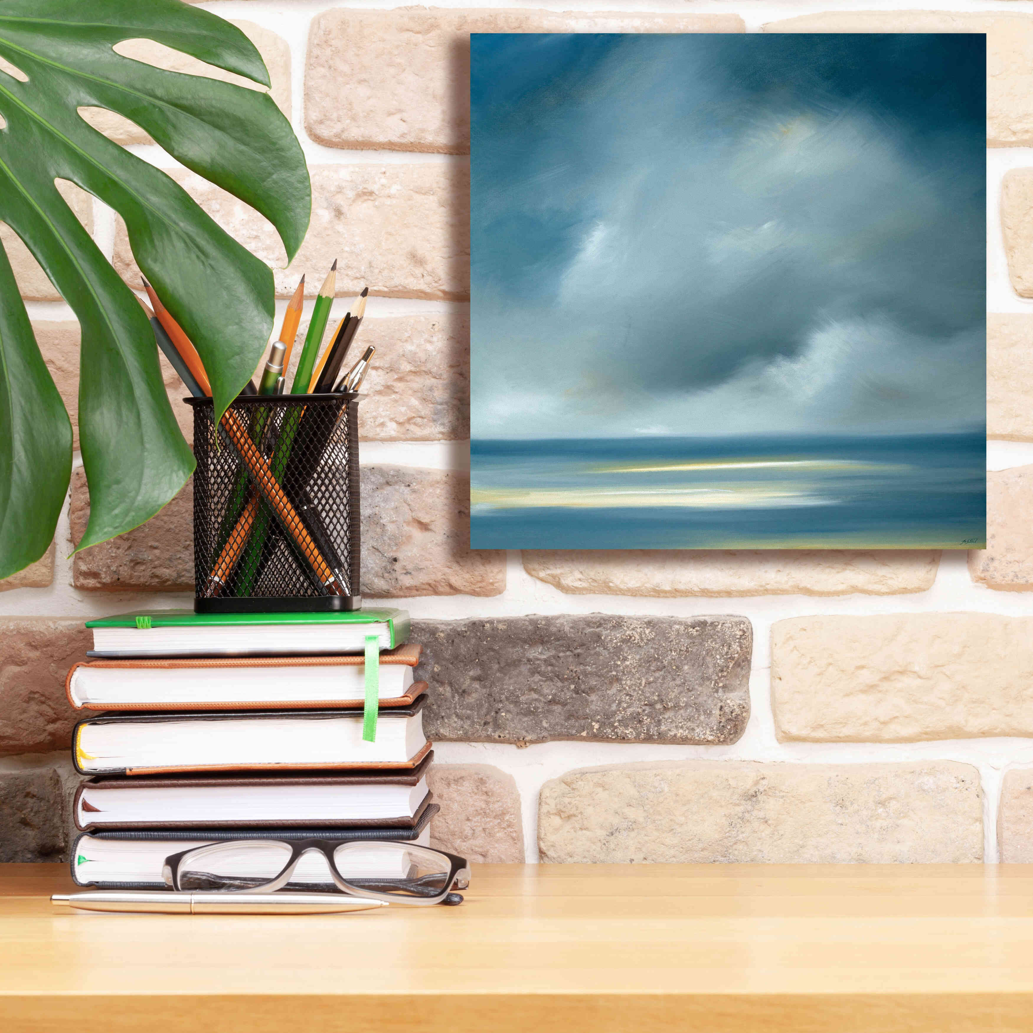 'Skaket Blue' by Rick Fleury, Giclee Canvas Wall Art,12 x 12