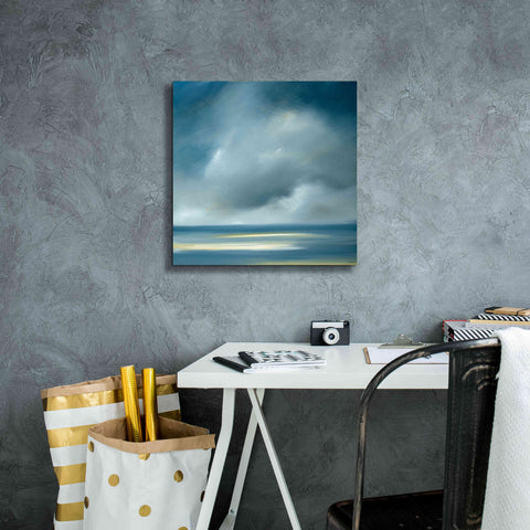Image of 'Skaket Blue' by Rick Fleury, Giclee Canvas Wall Art,18 x 18