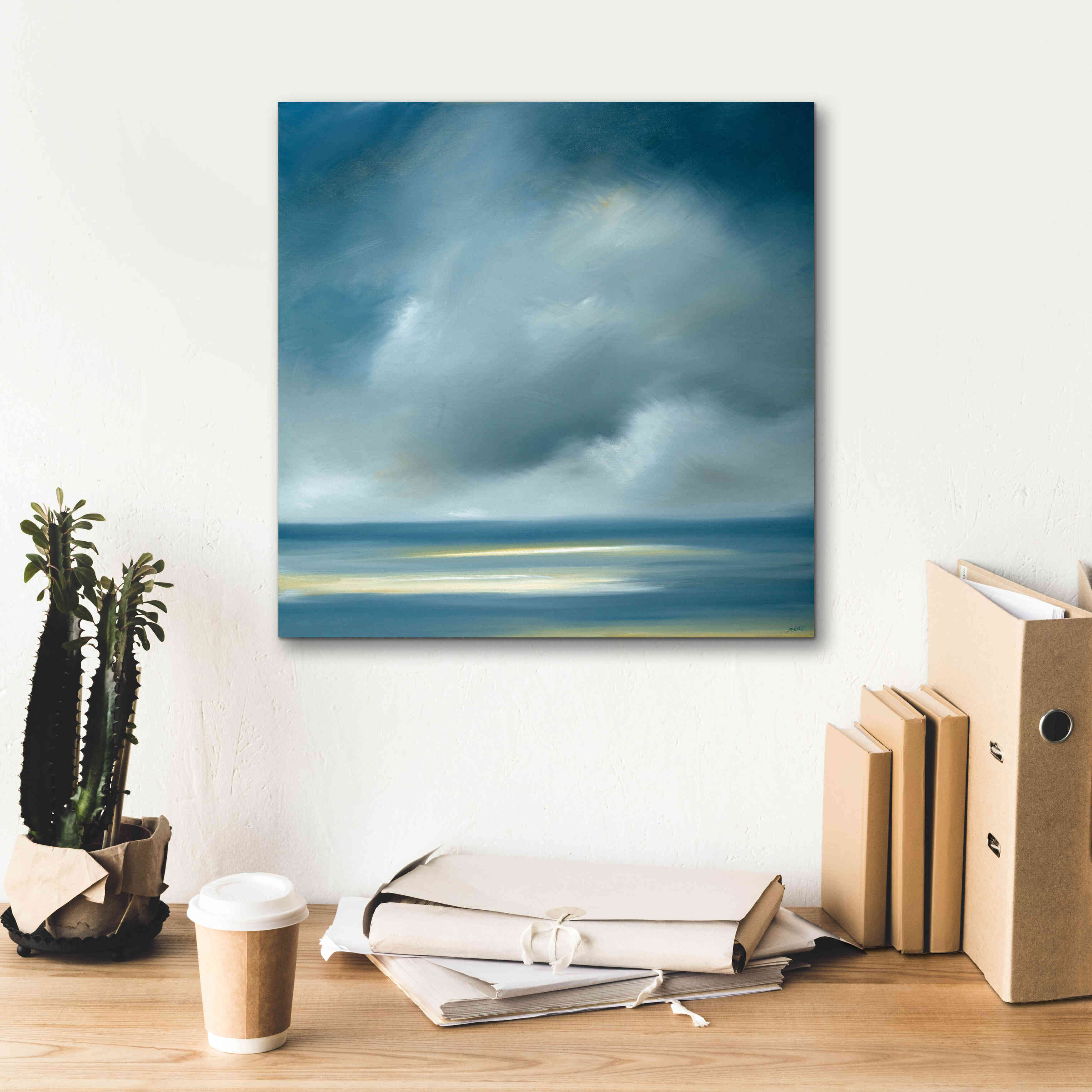 'Skaket Blue' by Rick Fleury, Giclee Canvas Wall Art,18 x 18