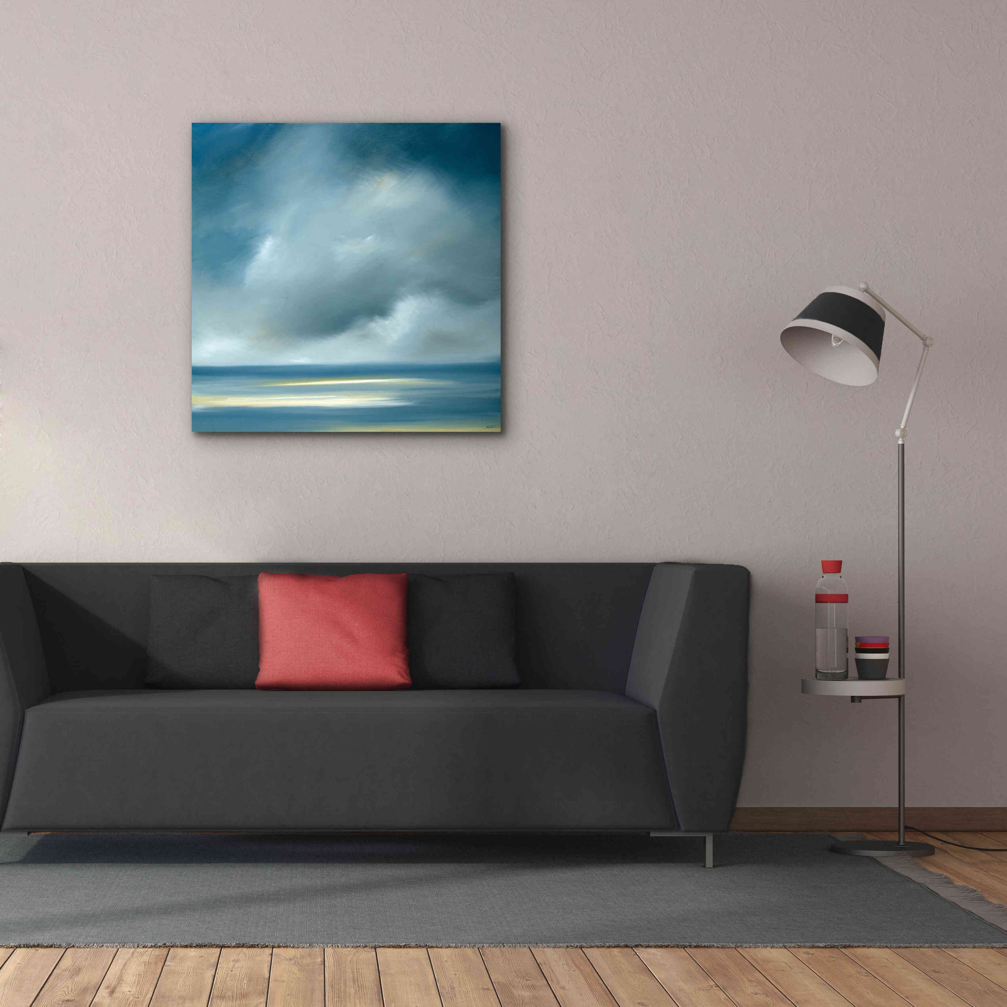 'Skaket Blue' by Rick Fleury, Giclee Canvas Wall Art,37 x 37